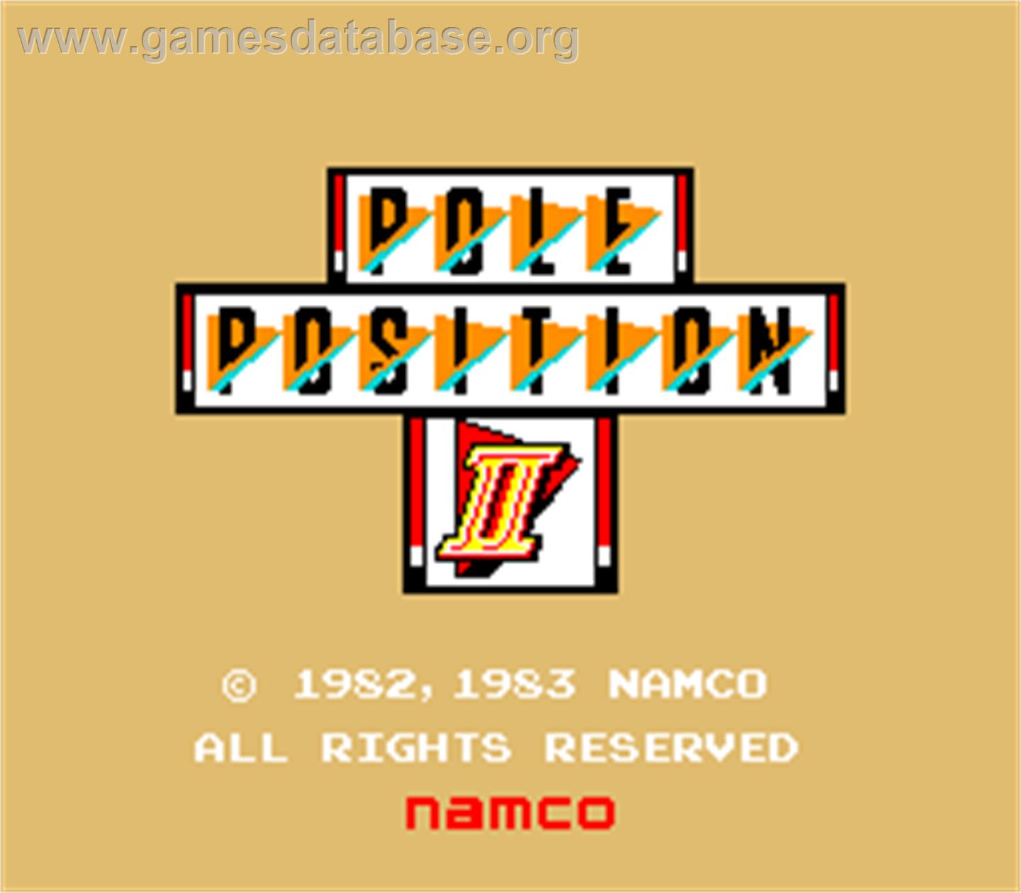 Pole Position II - Arcade - Artwork - Title Screen