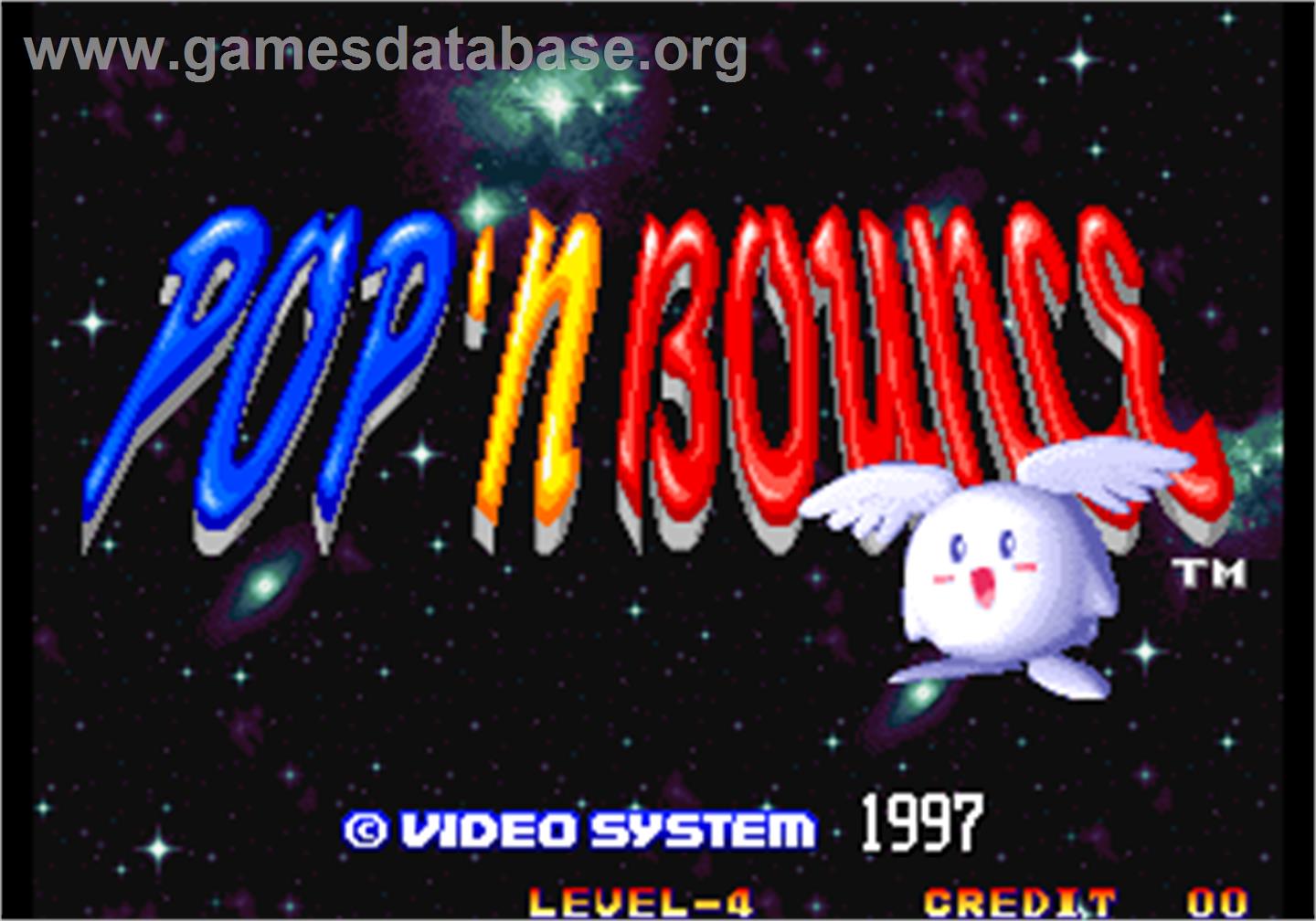 Pop 'n Bounce / Gapporin - Arcade - Artwork - Title Screen