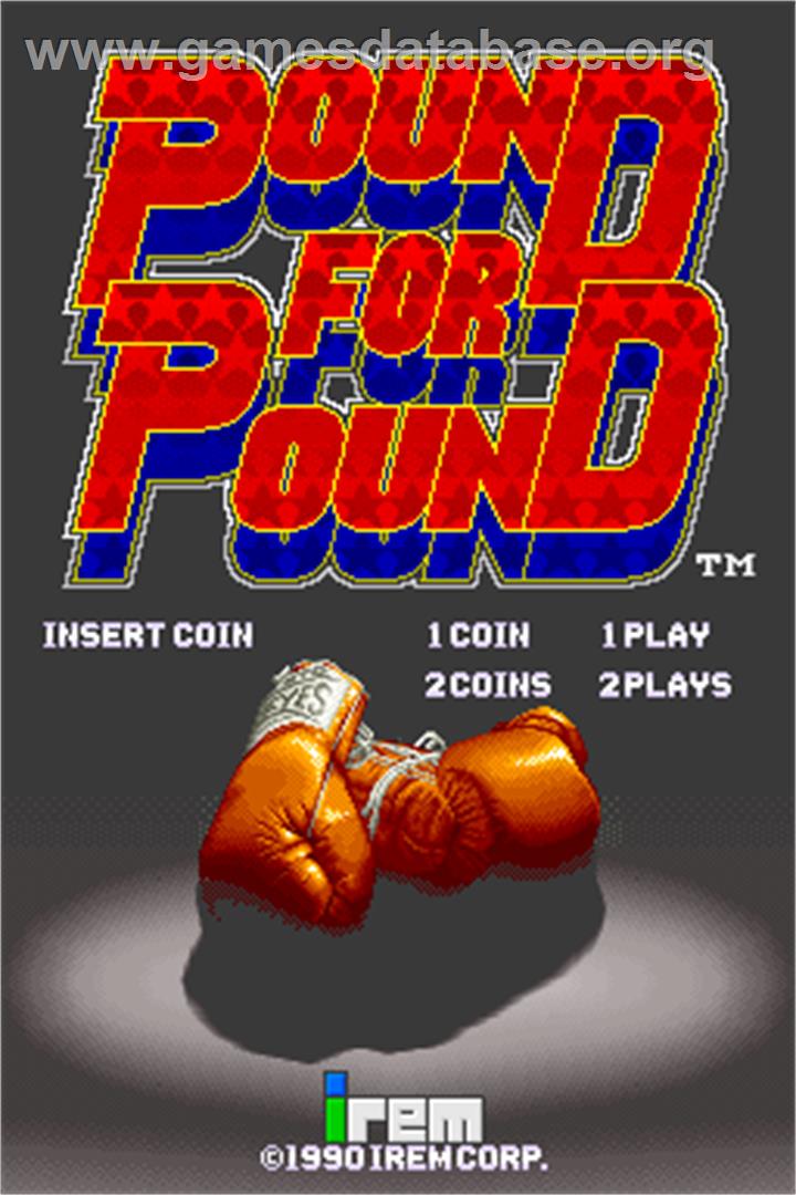 Pound for Pound - Arcade - Artwork - Title Screen