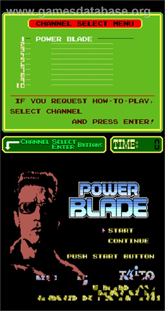 Power Blade - Arcade - Artwork - Title Screen