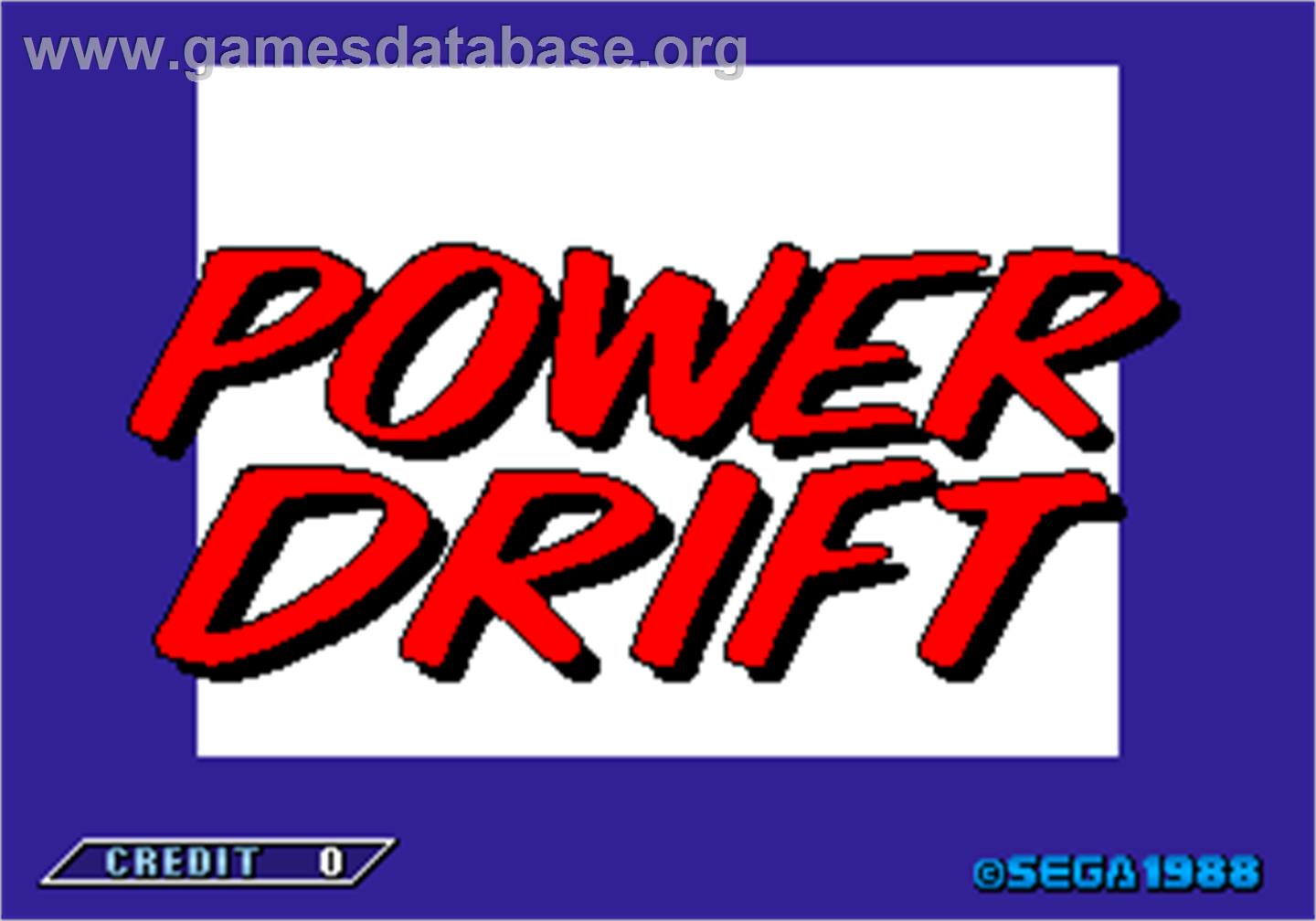 Power Drift - Arcade - Artwork - Title Screen