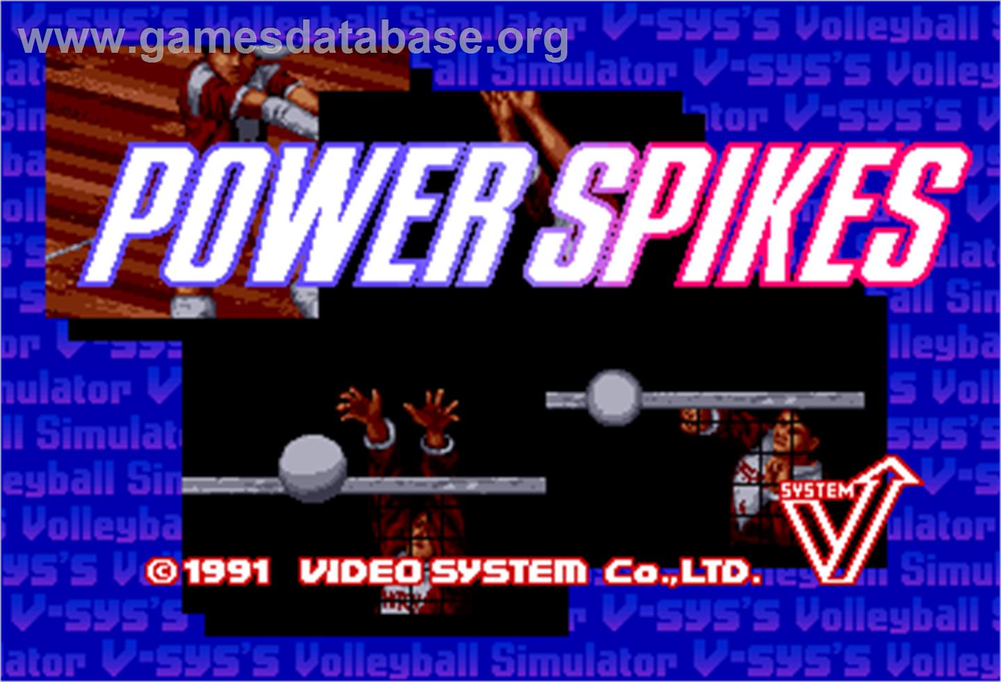 Power Spikes - Arcade - Artwork - Title Screen