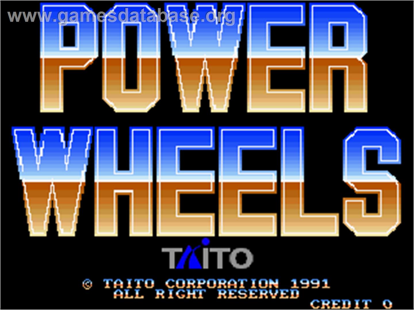 Power Wheels - Arcade - Artwork - Title Screen