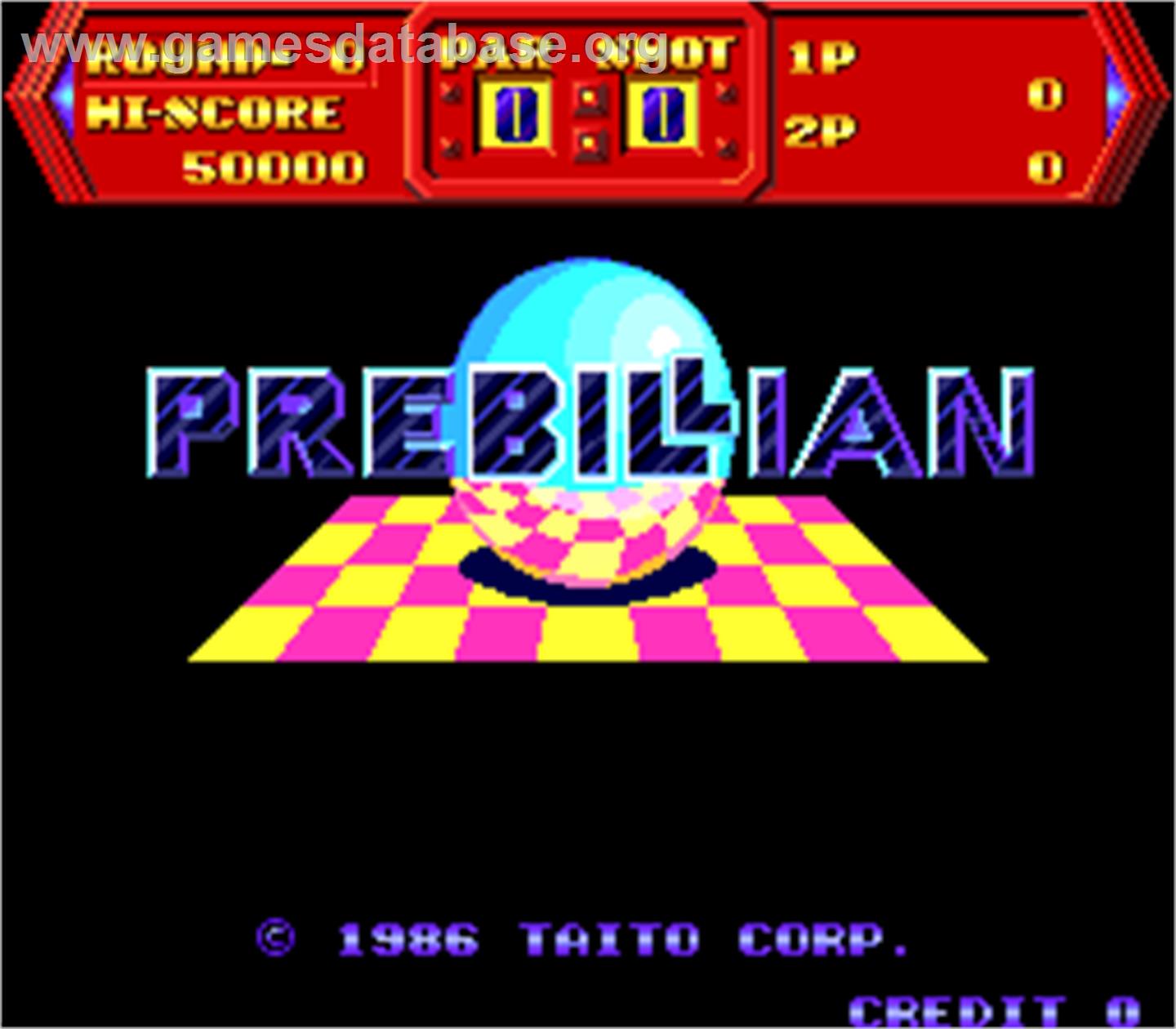 Prebillian - Arcade - Artwork - Title Screen