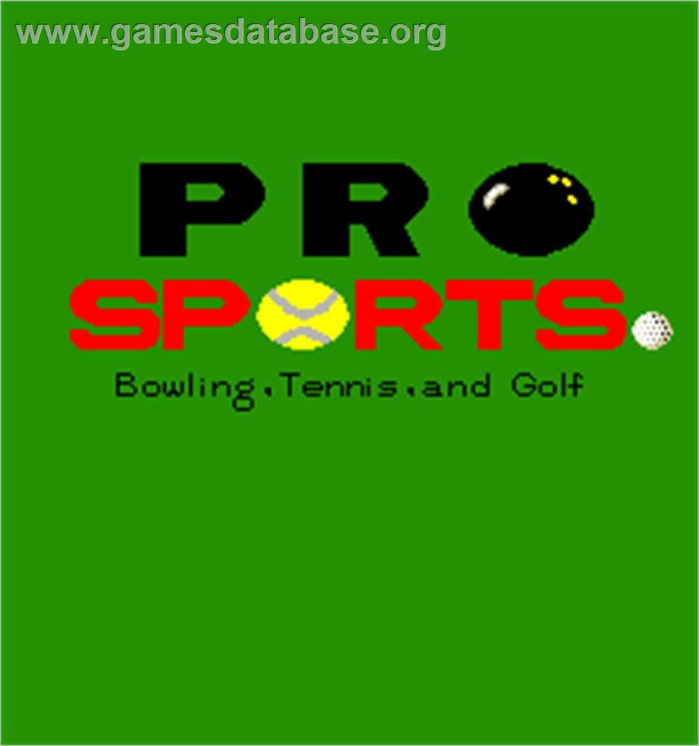 Pro Sports - Bowling, Tennis, and Golf - Arcade - Artwork - Title Screen