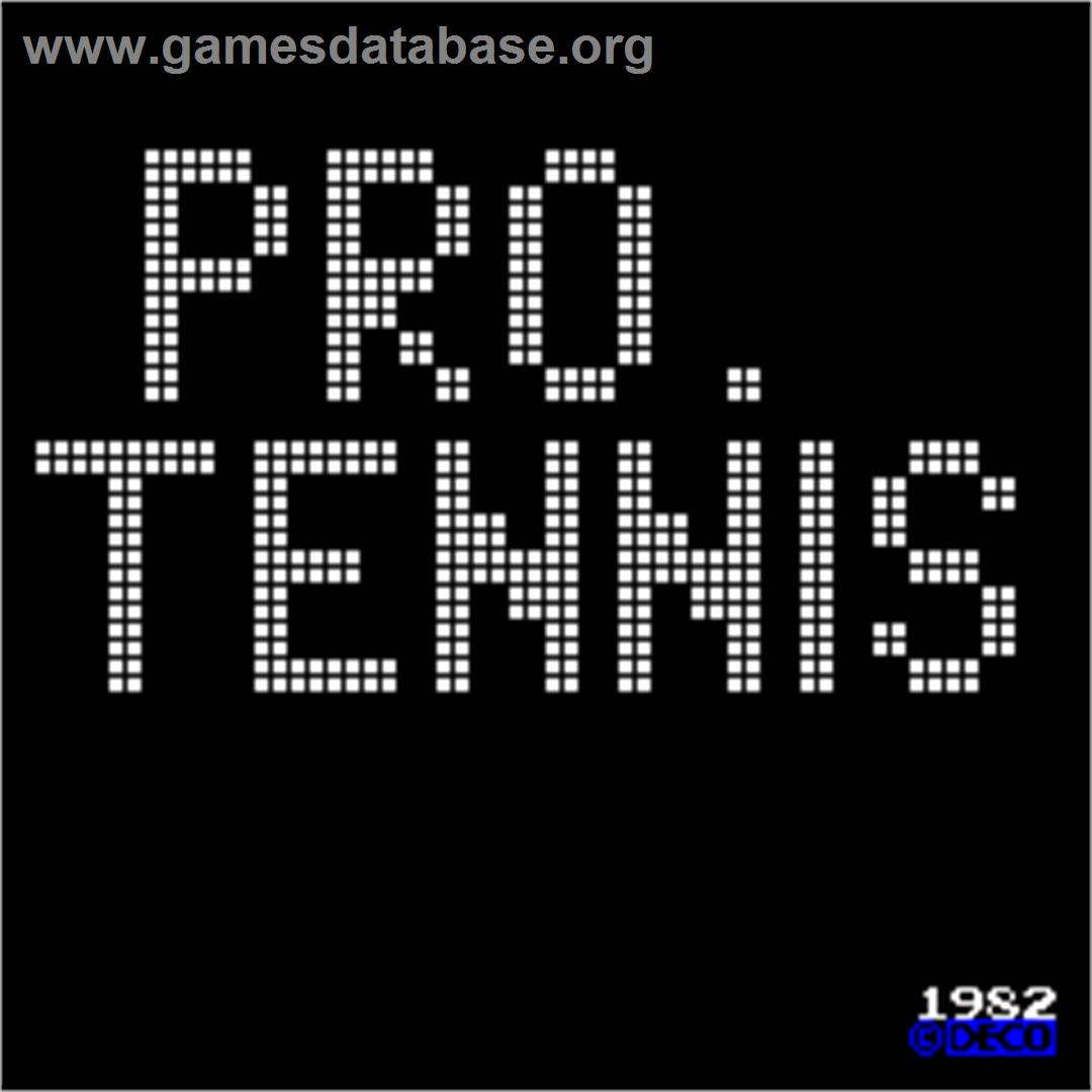 Pro Tennis - Arcade - Artwork - Title Screen