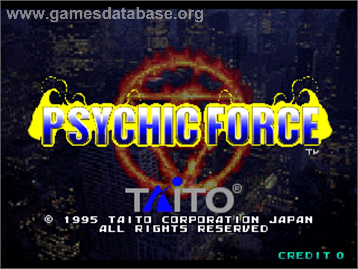 Psychic Force - Arcade - Artwork - Title Screen