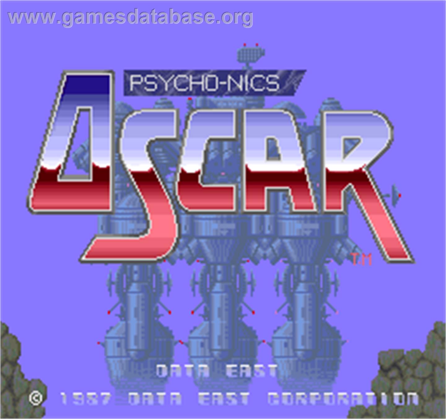 Psycho-Nics Oscar - Arcade - Artwork - Title Screen