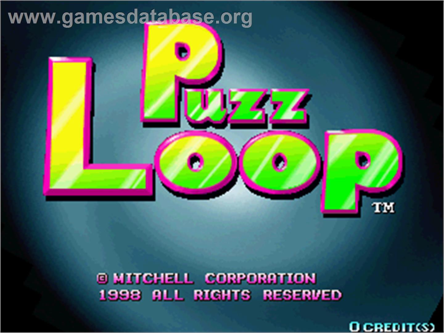 Puzz Loop - Arcade - Artwork - Title Screen