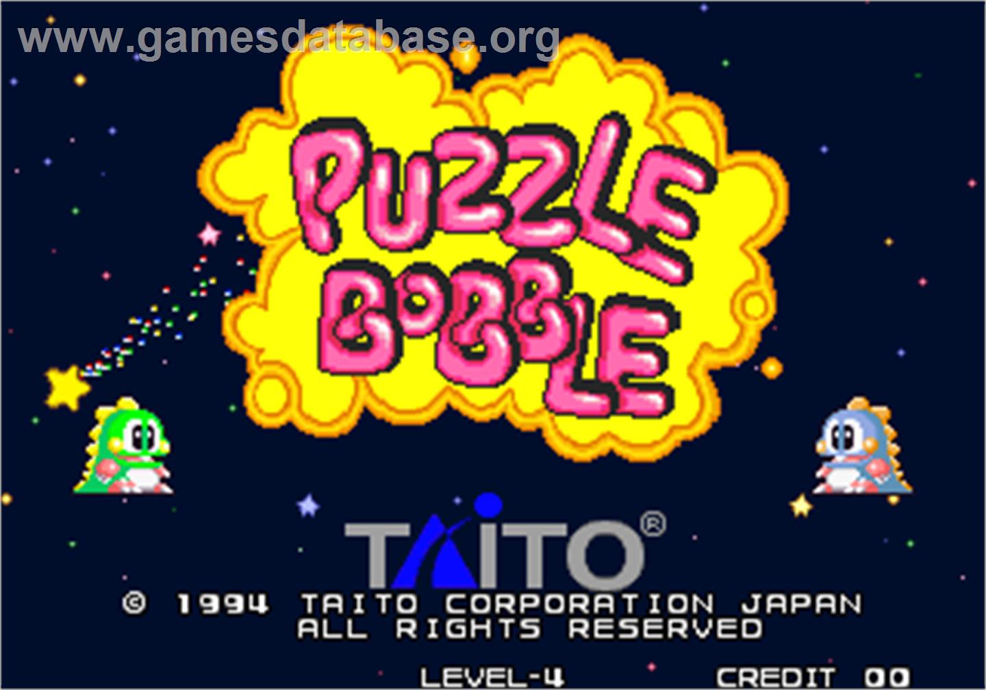 Puzzle Bobble / Bust-A-Move - Arcade - Artwork - Title Screen