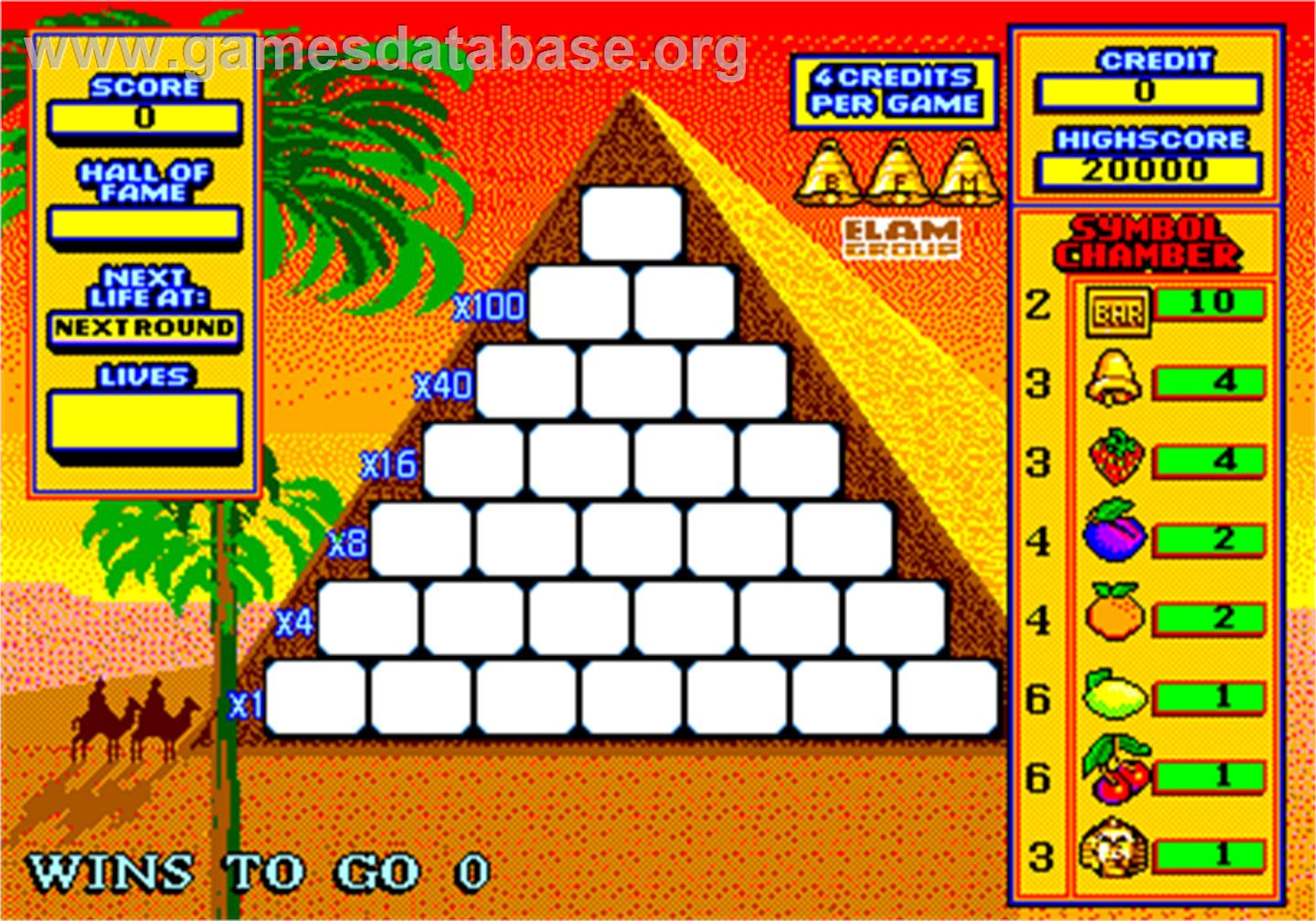 Pyramid - Arcade - Artwork - Title Screen
