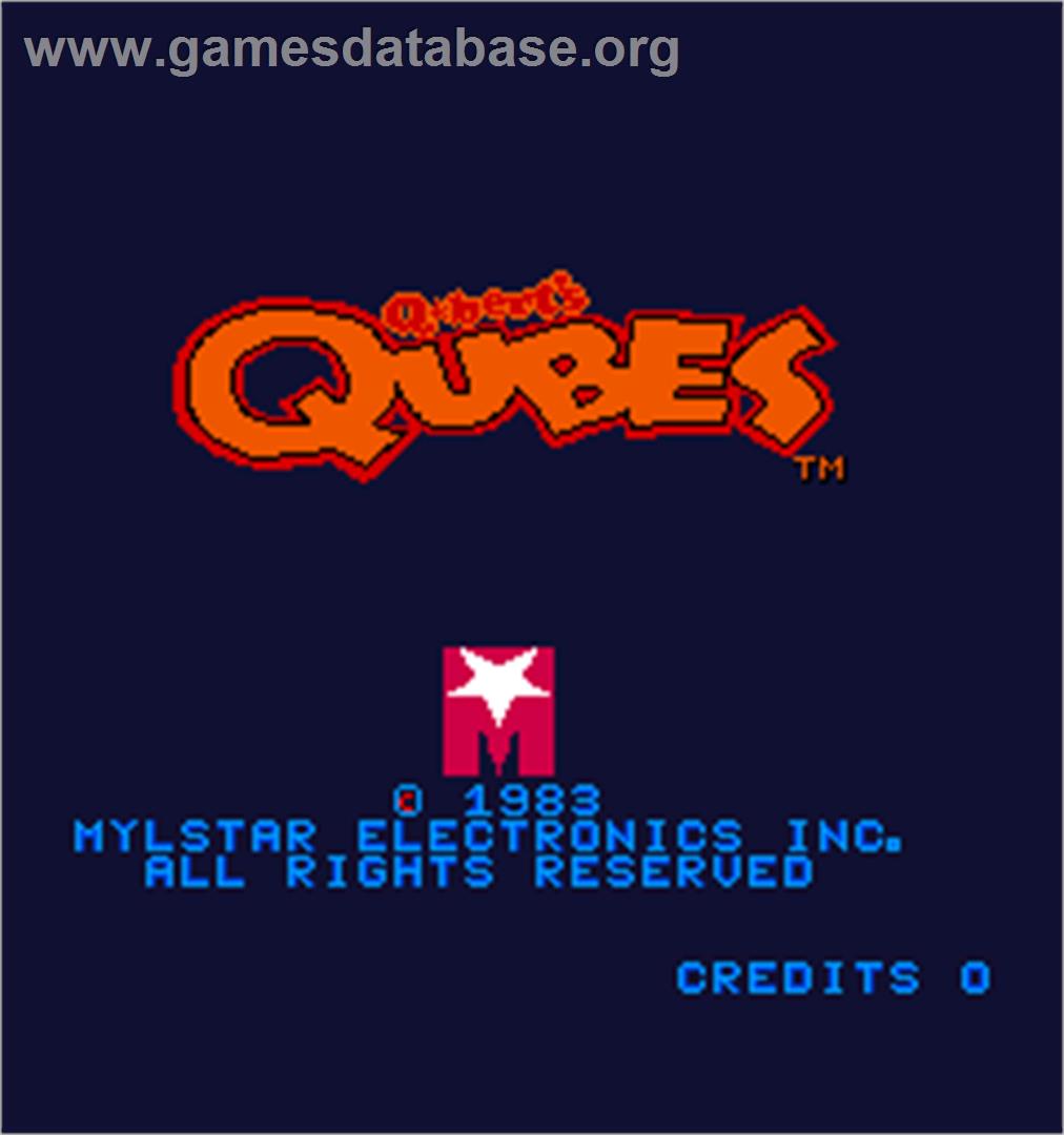 Q*bert's Qubes - Arcade - Artwork - Title Screen
