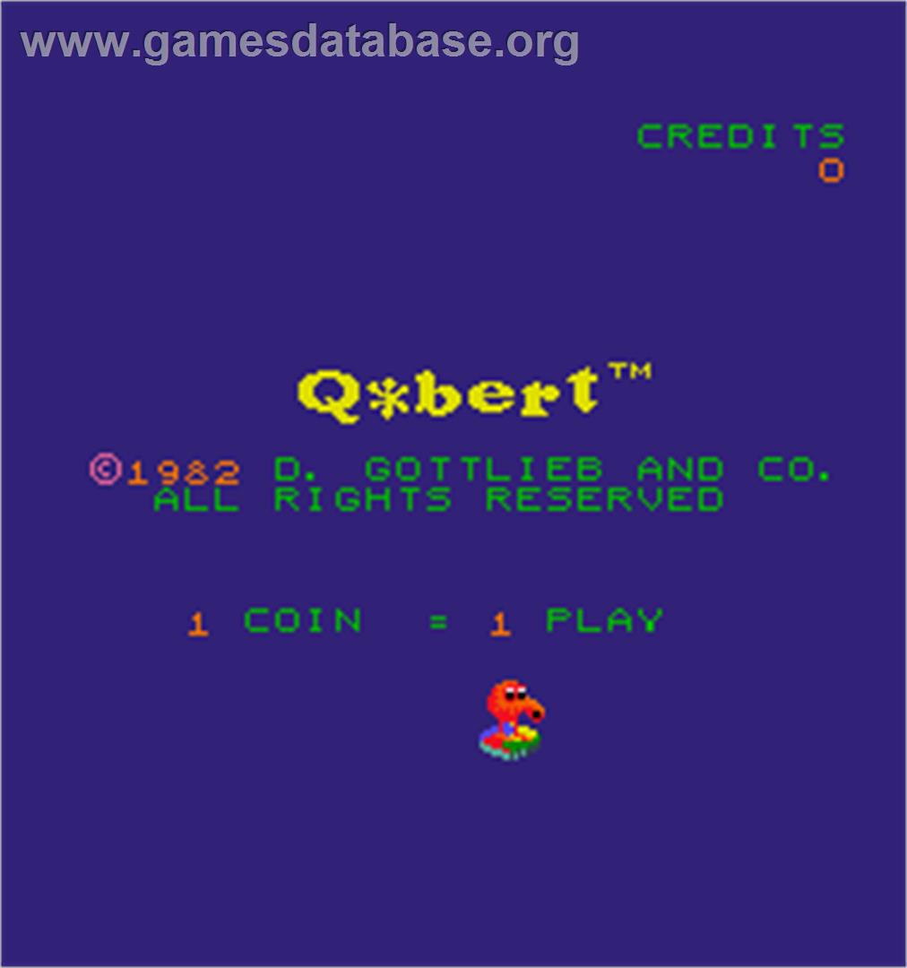 Q*bert - Arcade - Artwork - Title Screen