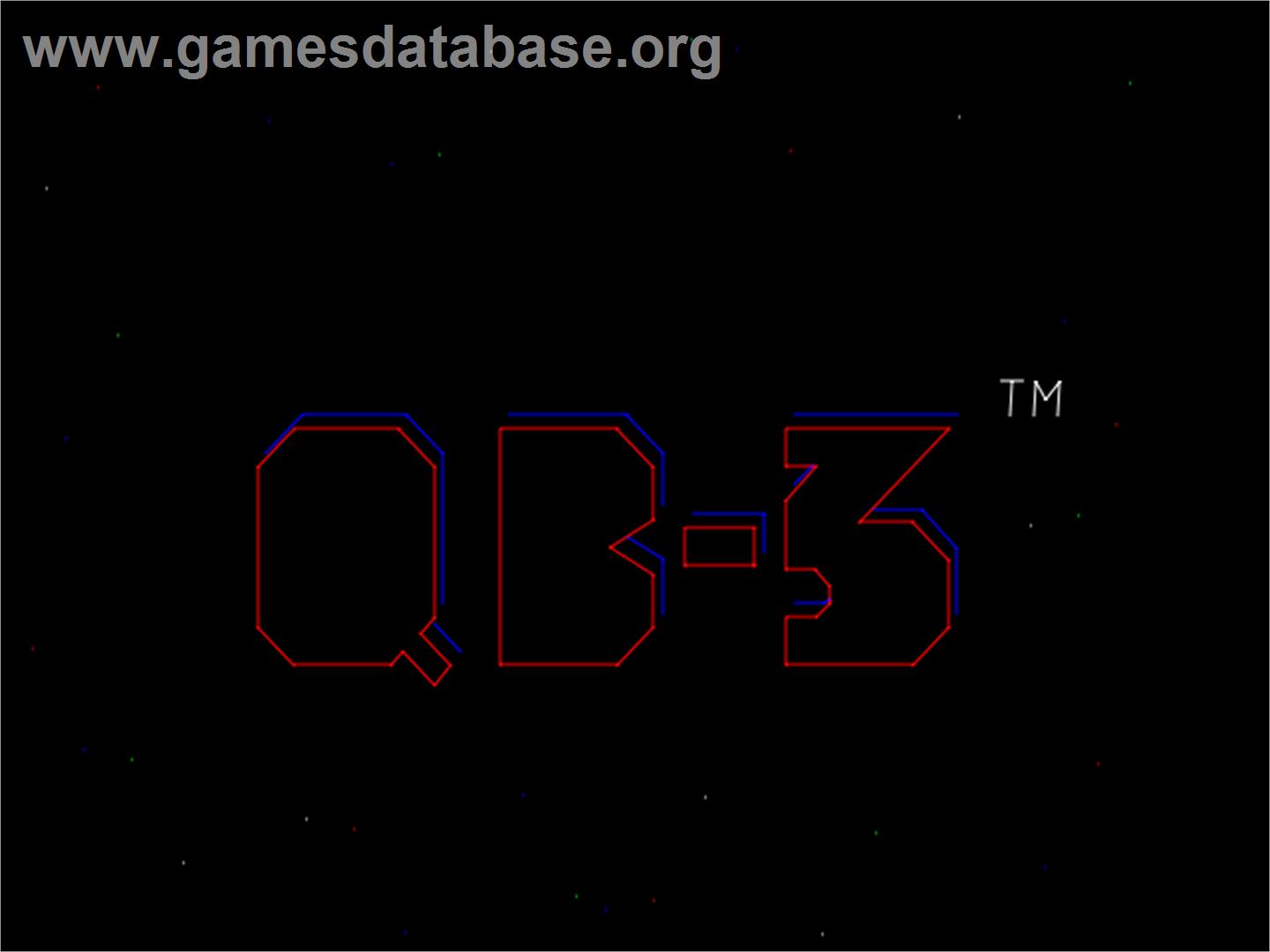 QB-3 - Arcade - Artwork - Title Screen