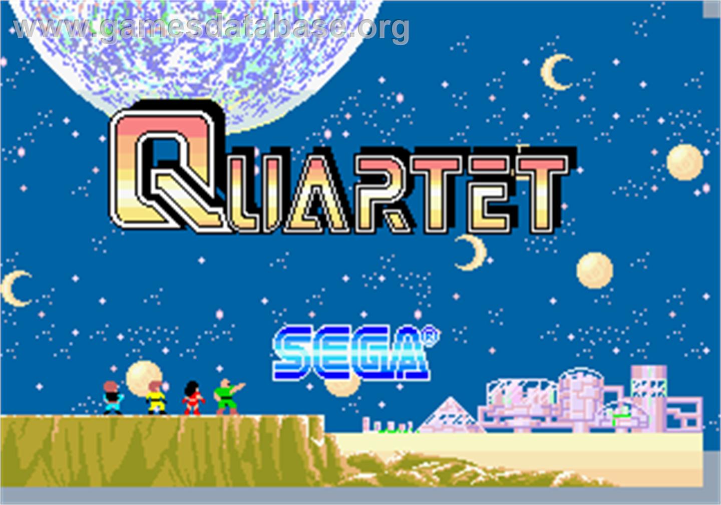 Quartet - Arcade - Artwork - Title Screen