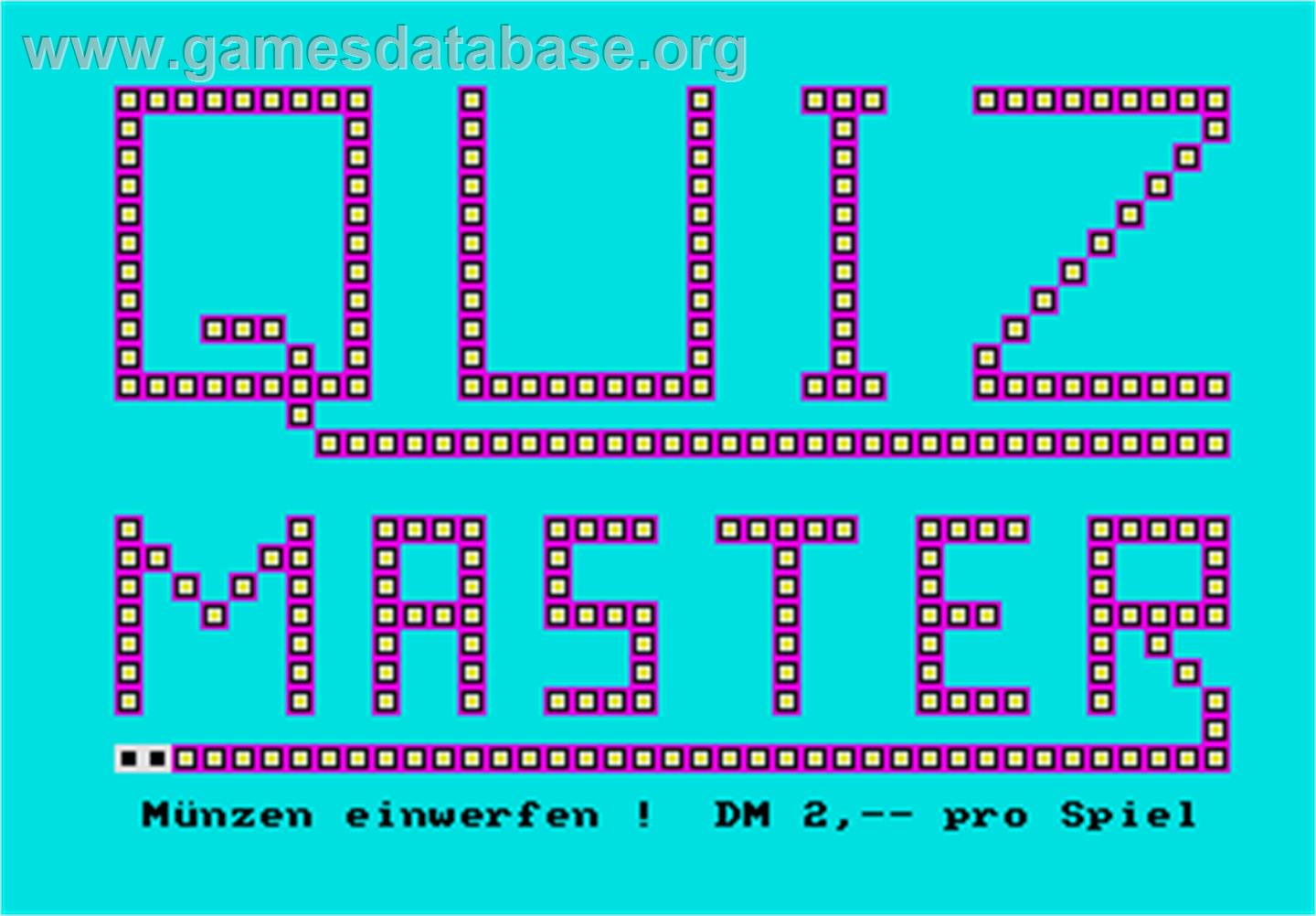 Quizmaster - Arcade - Artwork - Title Screen