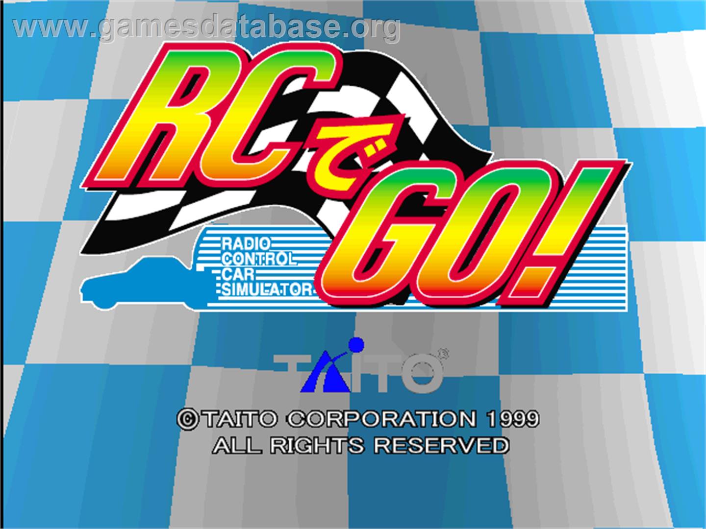 RC De Go - Arcade - Artwork - Title Screen