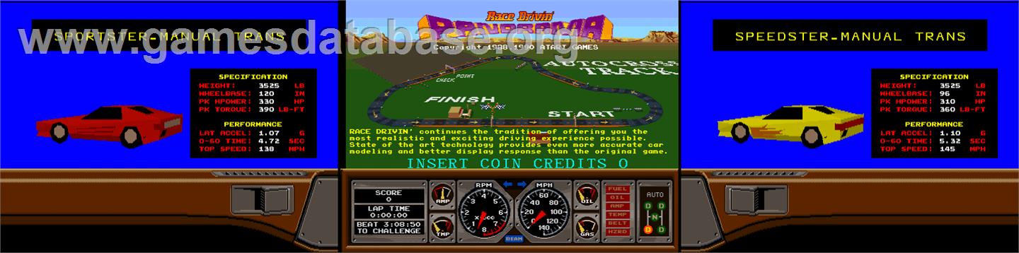 Race Drivin' Panorama - Arcade - Artwork - Title Screen