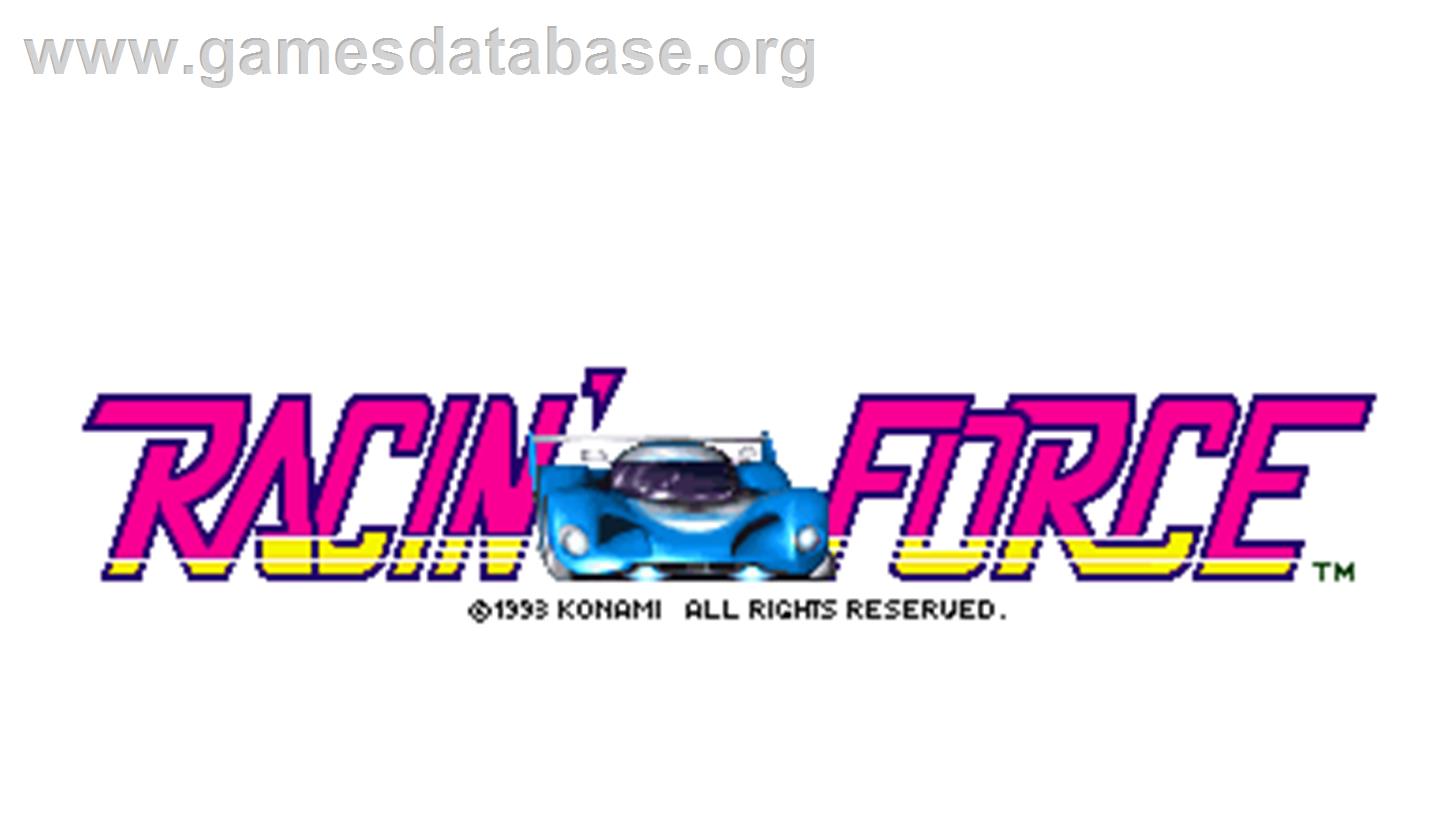 Racin' Force - Arcade - Artwork - Title Screen