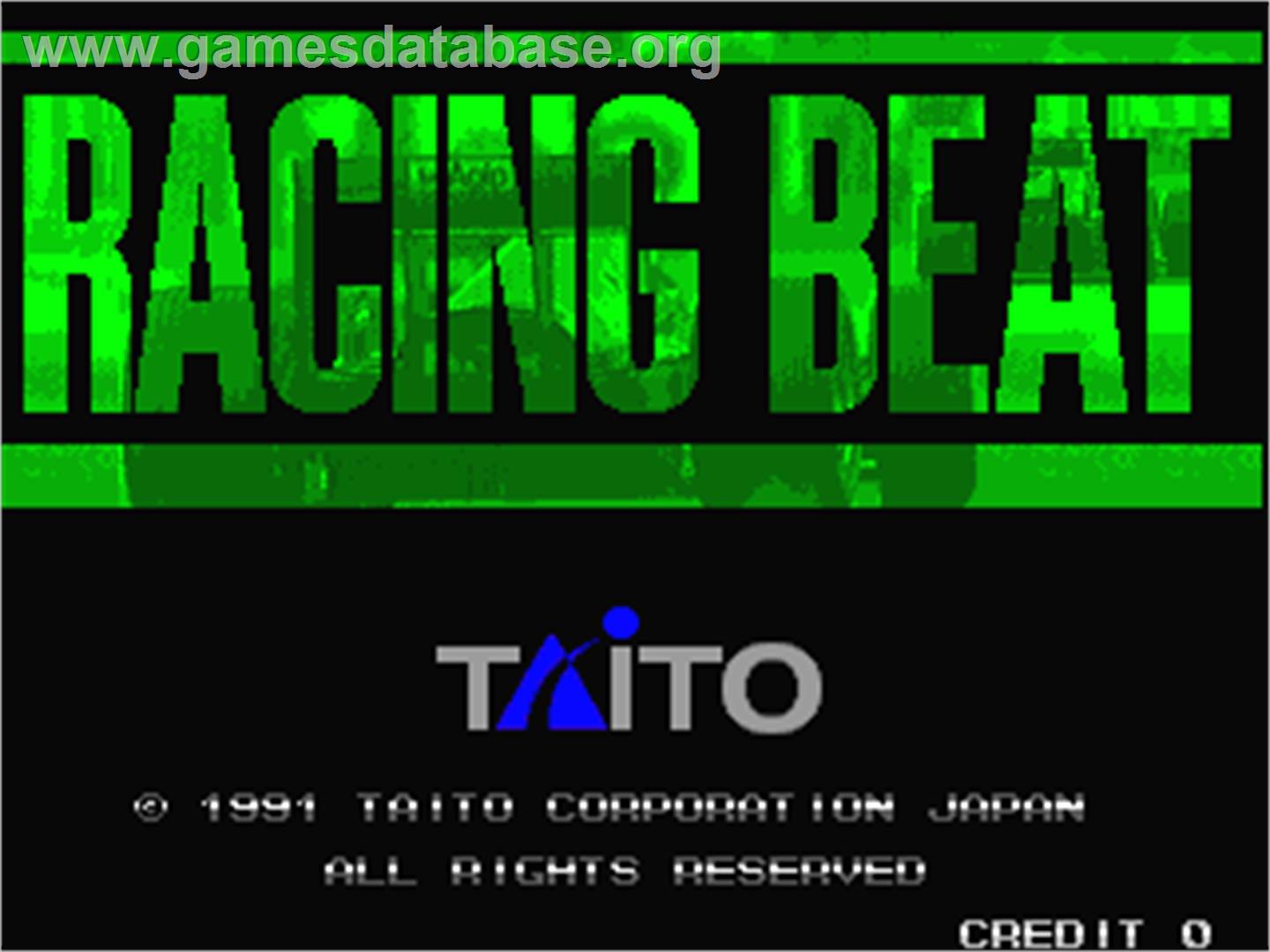 Racing Beat - Arcade - Artwork - Title Screen