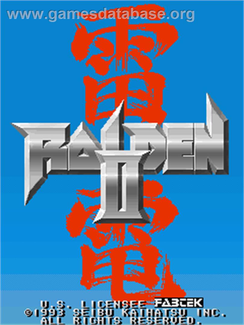 Raiden II - Arcade - Artwork - Title Screen