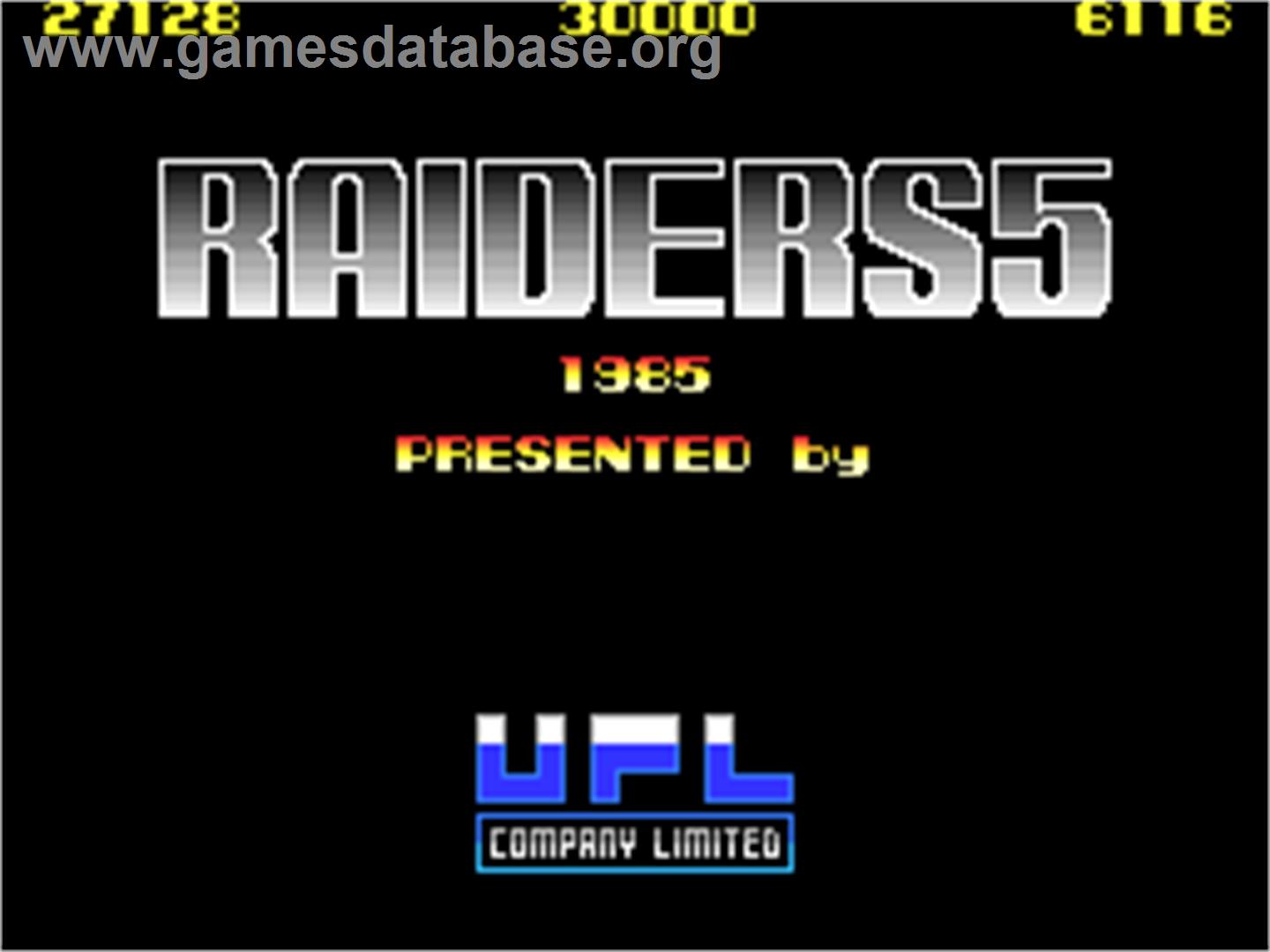 Raiders5 - Arcade - Artwork - Title Screen