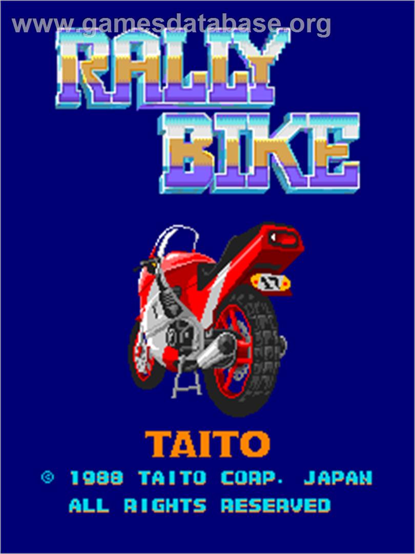 Rally Bike / Dash Yarou - Arcade - Artwork - Title Screen