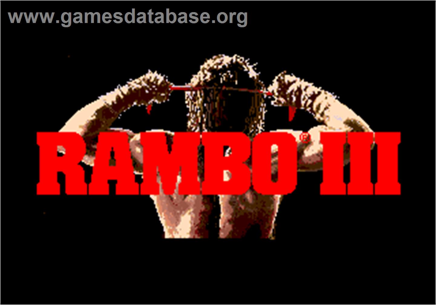 Rambo III - Arcade - Artwork - Title Screen
