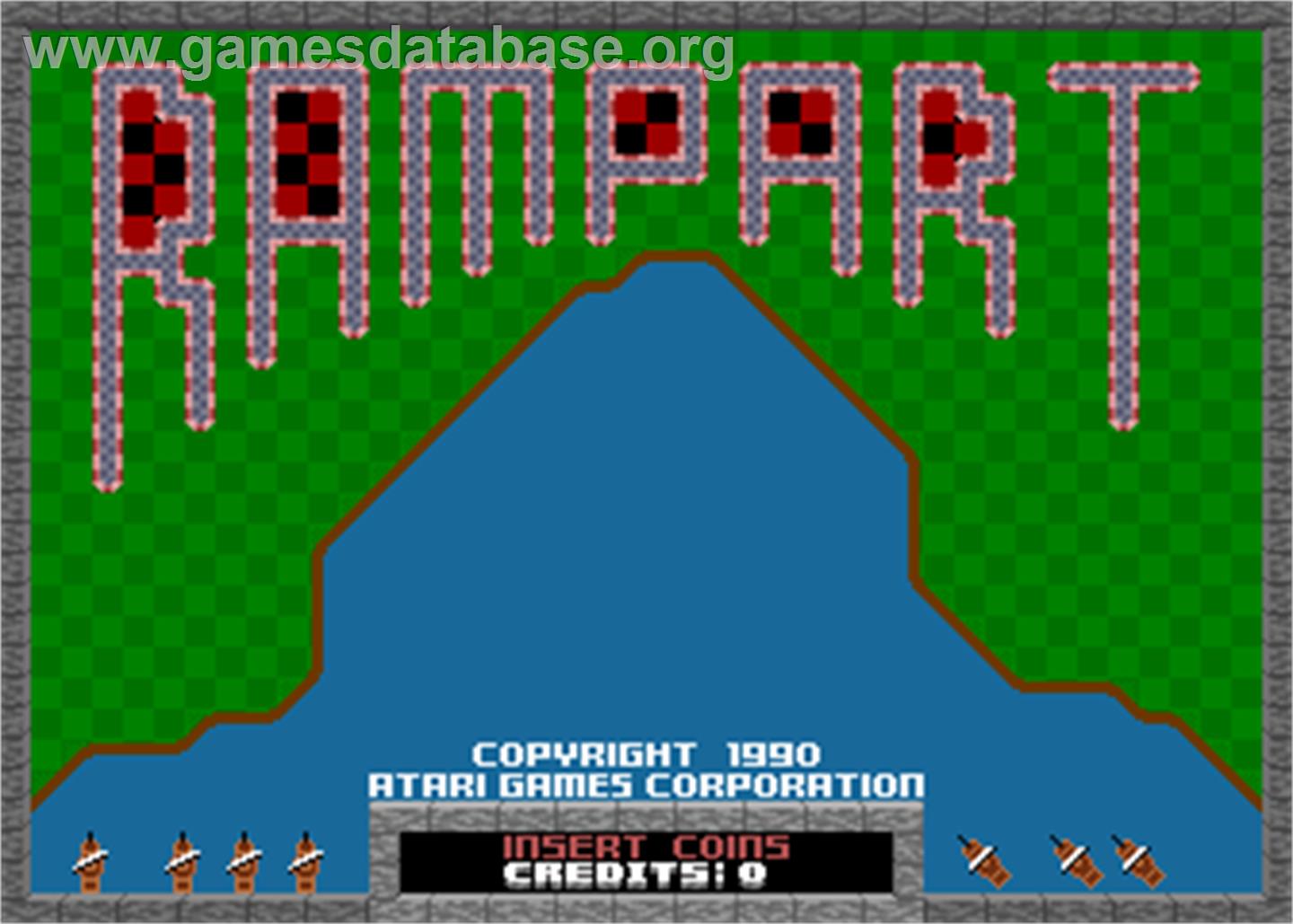 Rampart - Arcade - Artwork - Title Screen