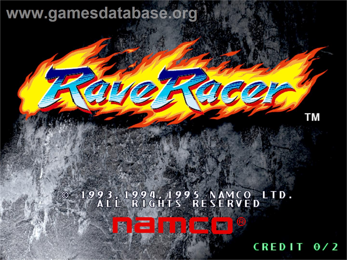 Rave Racer - Arcade - Artwork - Title Screen