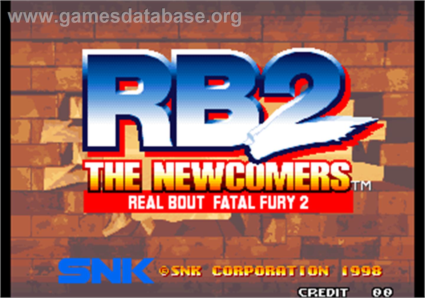 Real Bout Fatal Fury 2 - The Newcomers - Arcade - Artwork - Title Screen