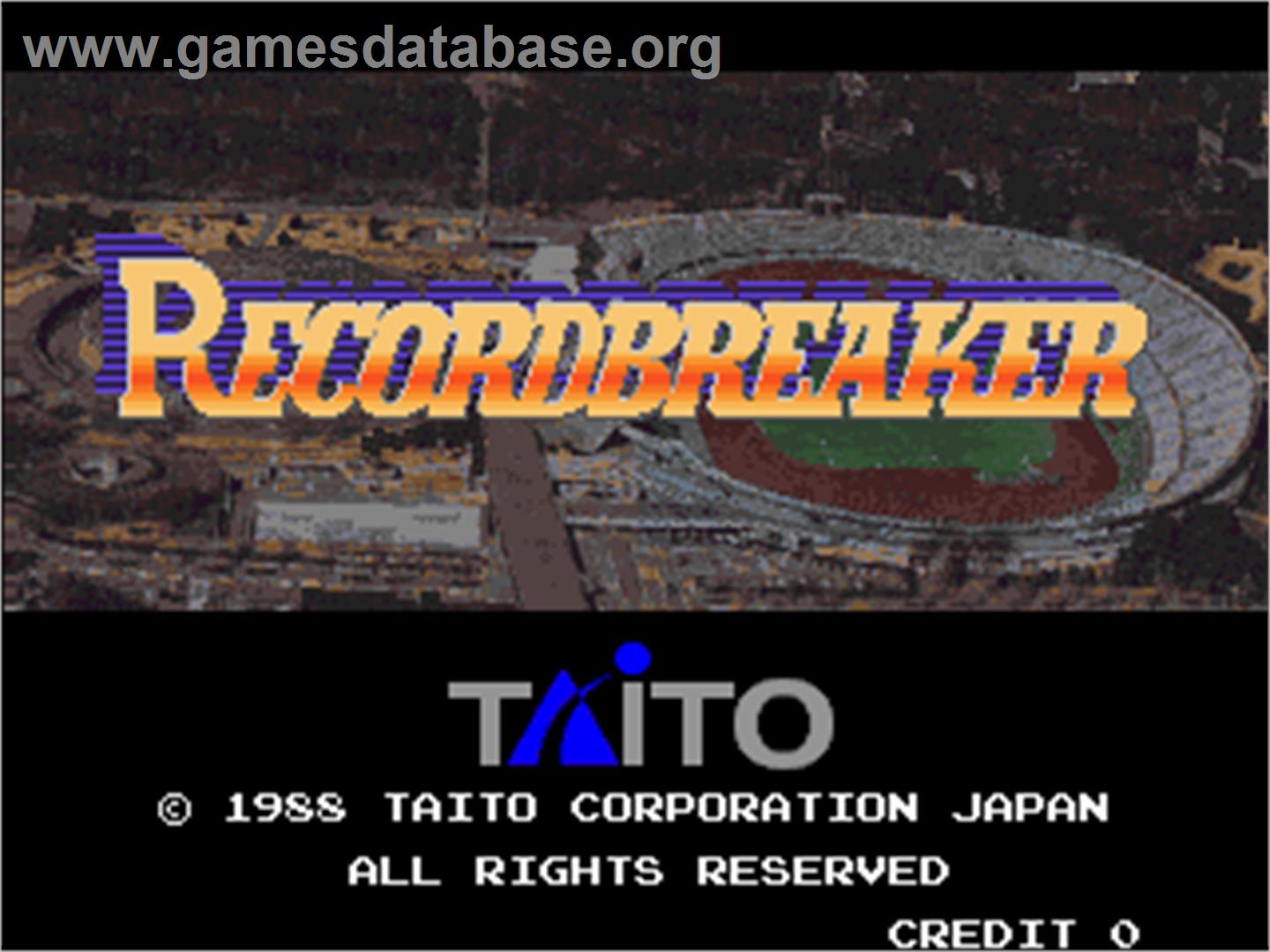Recordbreaker - Arcade - Artwork - Title Screen