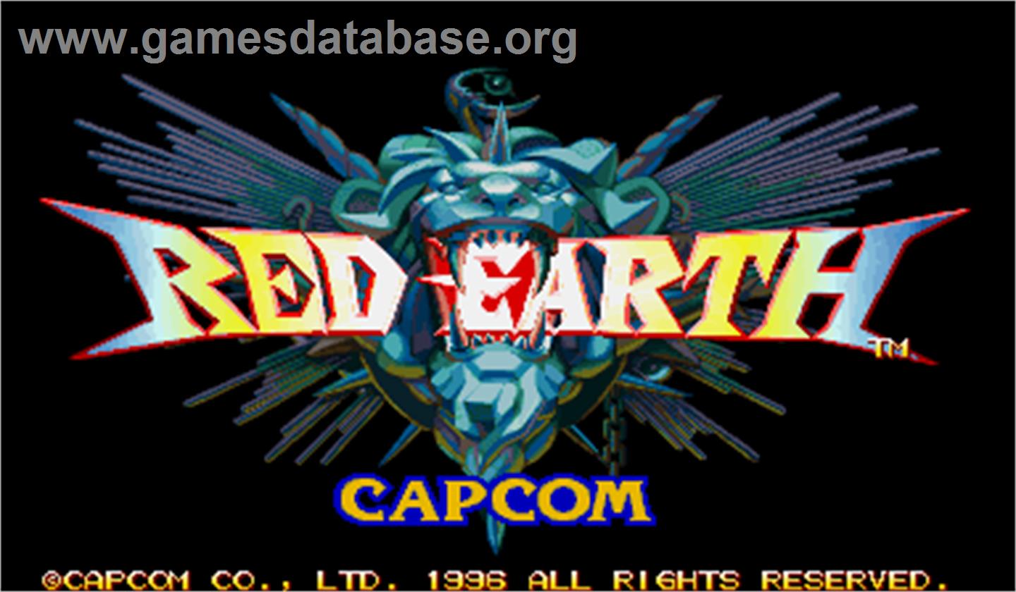 Red Earth - Arcade - Artwork - Title Screen