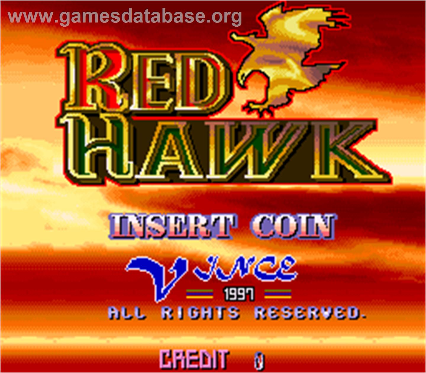 Red Hawk - Arcade - Artwork - Title Screen