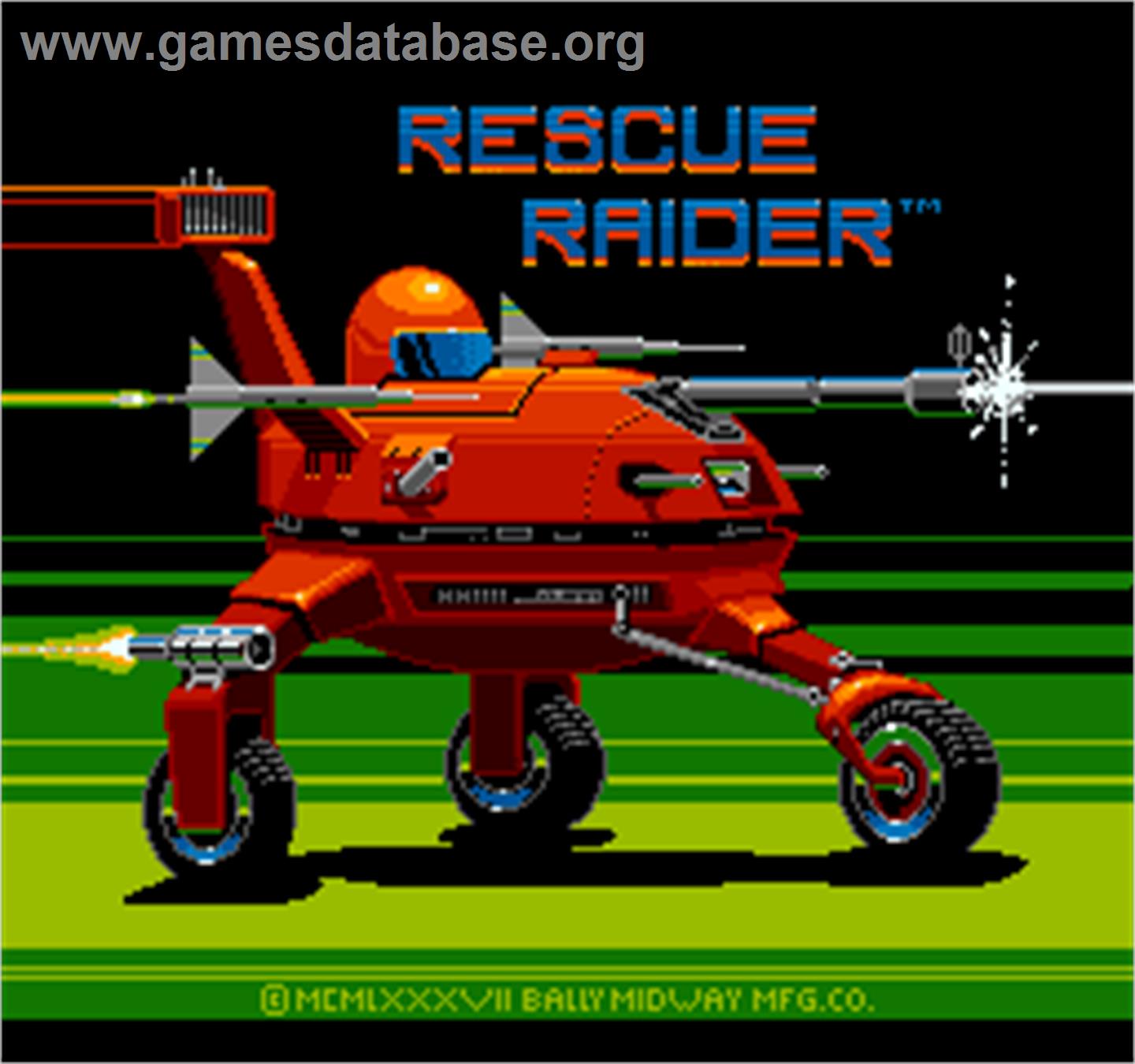 Rescue Raider - Arcade - Artwork - Title Screen