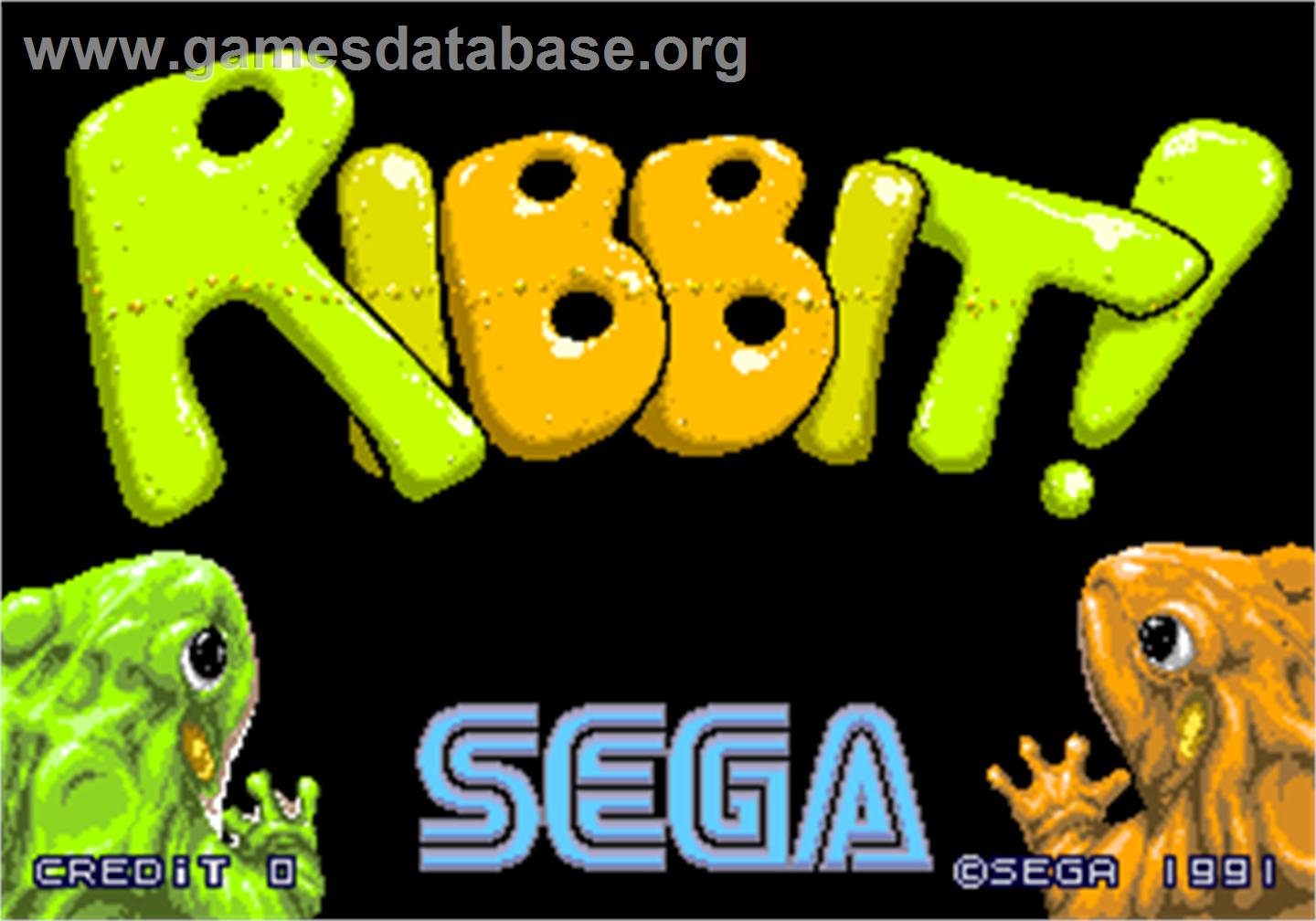 Ribbit! - Arcade - Artwork - Title Screen