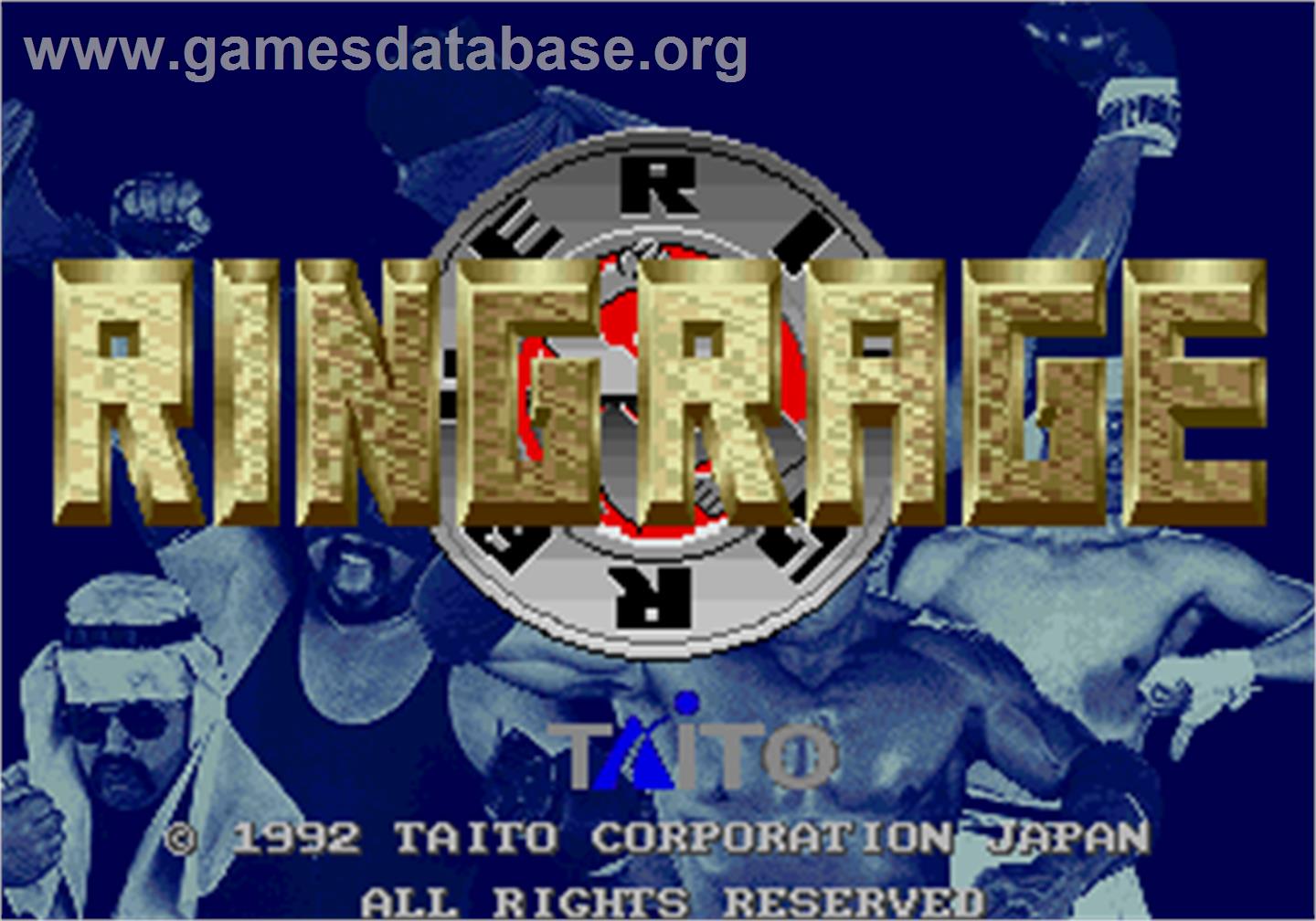 Ring Rage - Arcade - Artwork - Title Screen