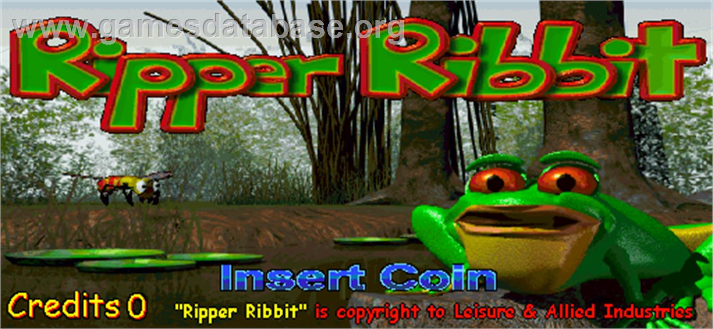 Ripper Ribbit - Arcade - Artwork - Title Screen