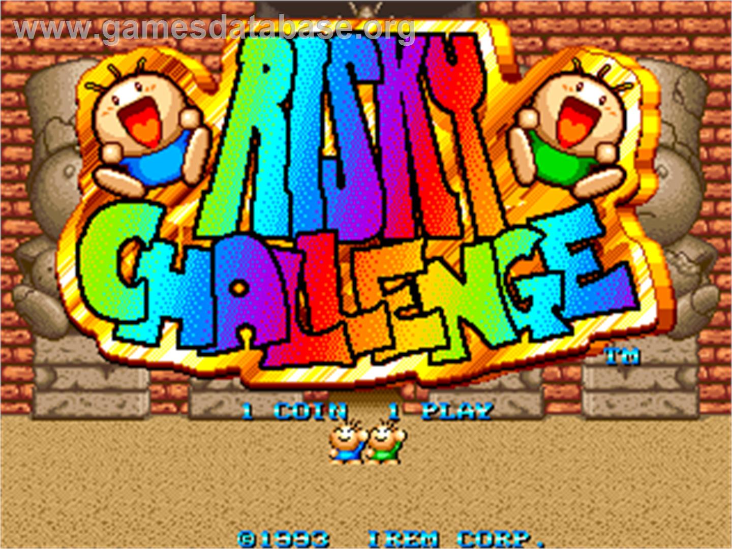 Risky Challenge - Arcade - Artwork - Title Screen