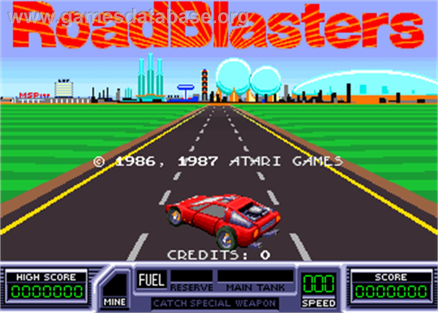Road Blasters - Arcade - Artwork - Title Screen