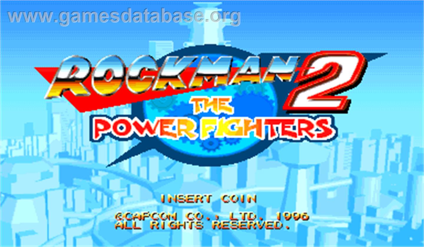 Rockman 2: The Power Fighters - Arcade - Artwork - Title Screen