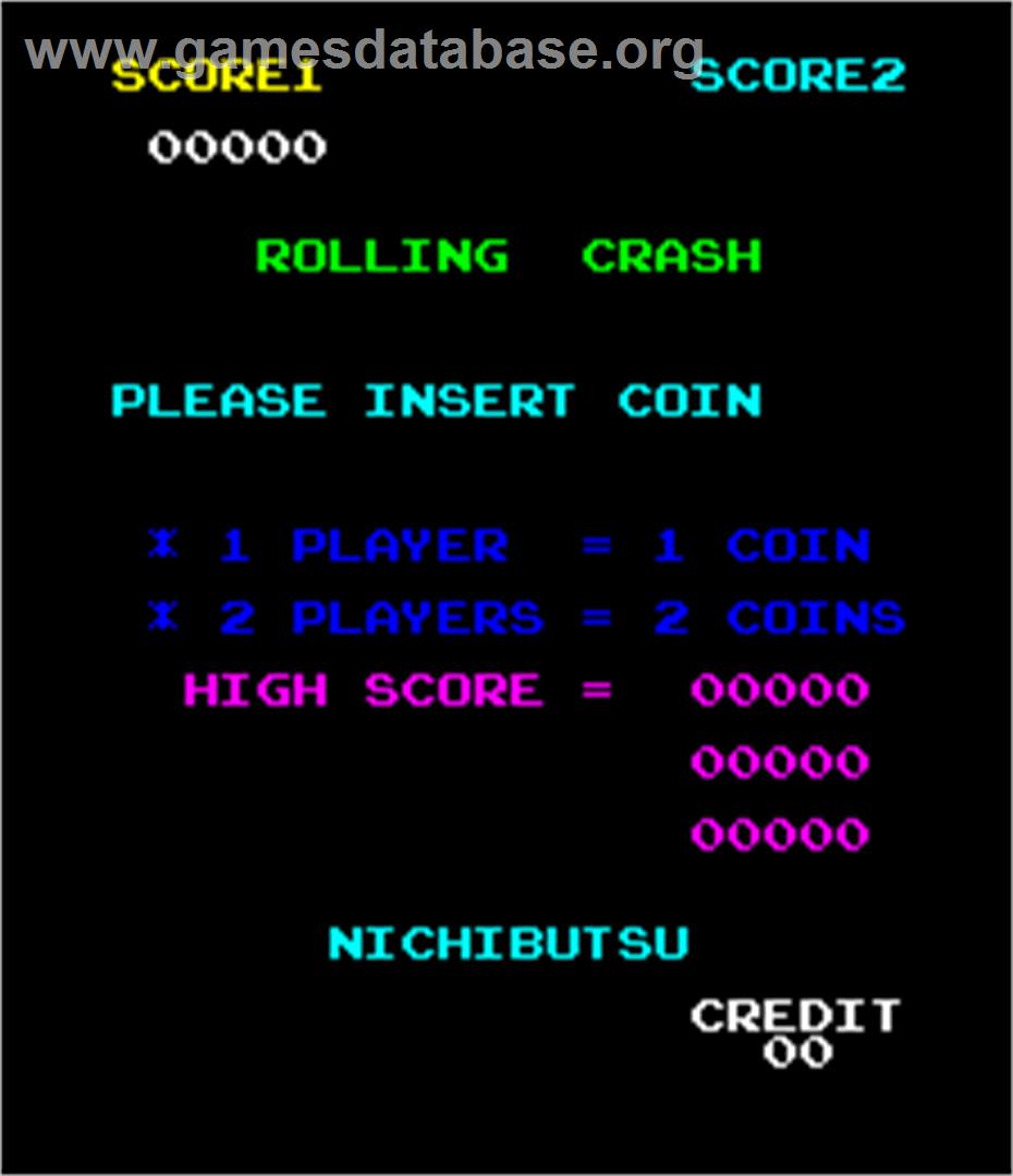 Rolling Crash / Moon Base - Arcade - Artwork - Title Screen