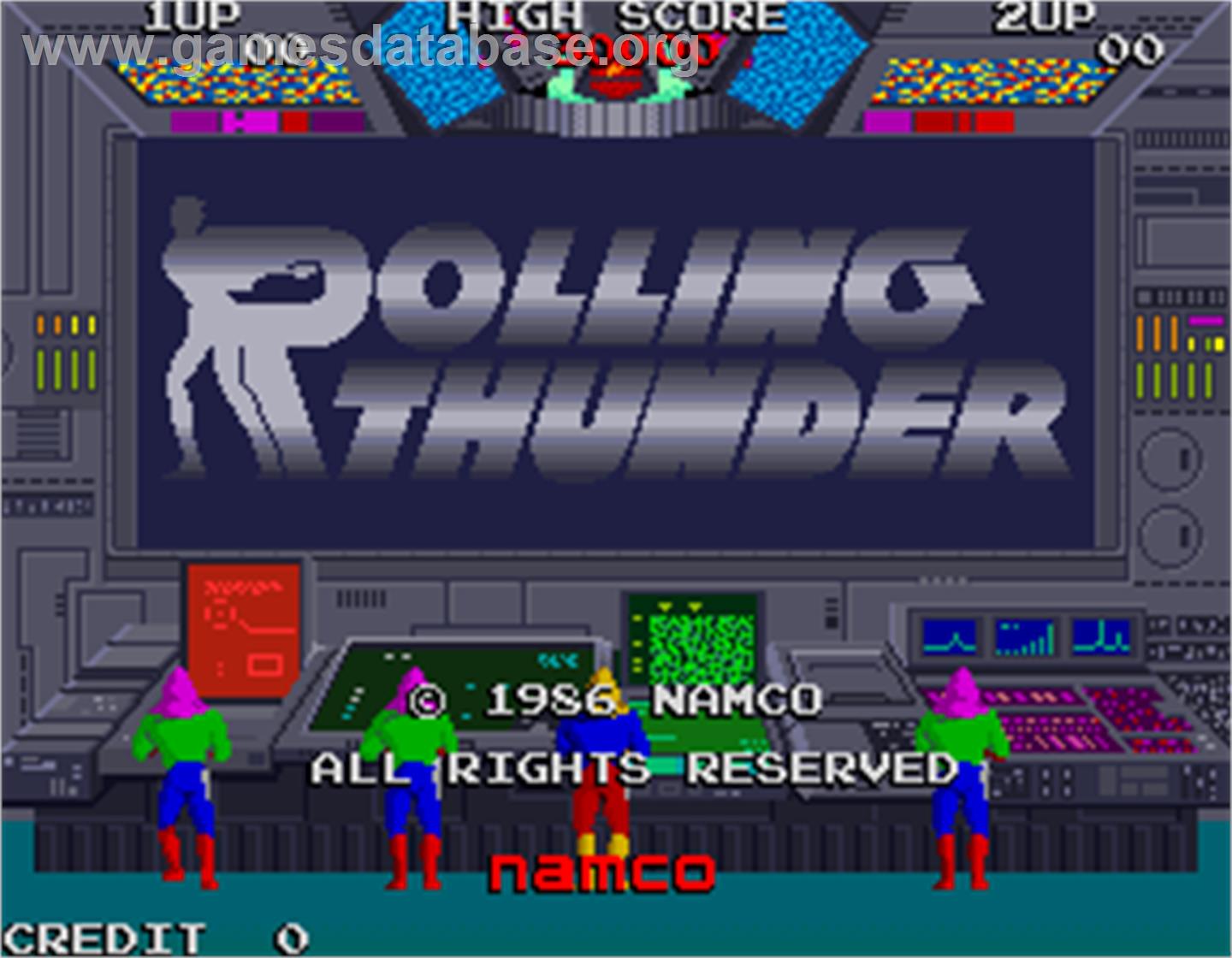 Rolling Thunder - Arcade - Artwork - Title Screen