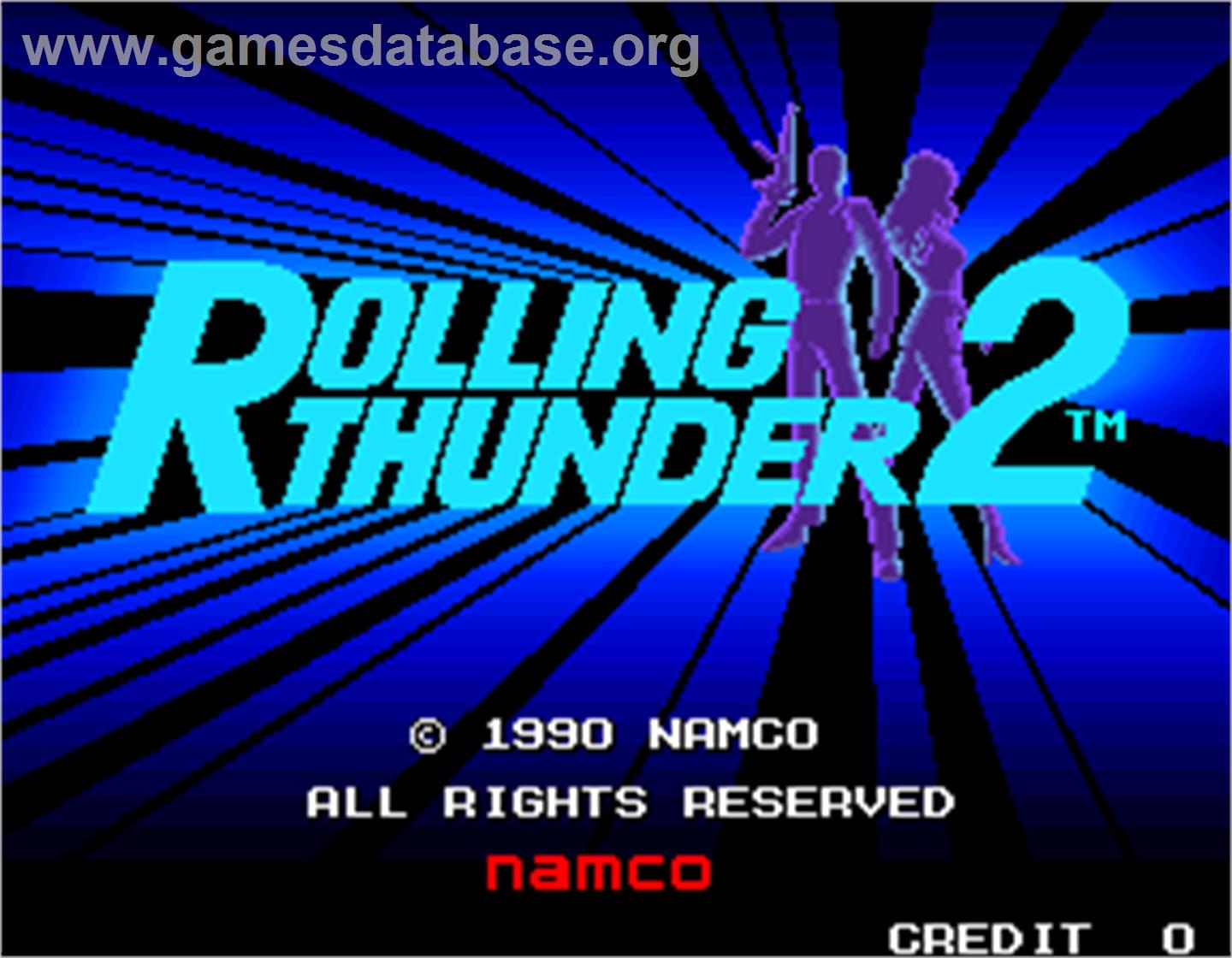 Rolling Thunder 2 - Arcade - Artwork - Title Screen