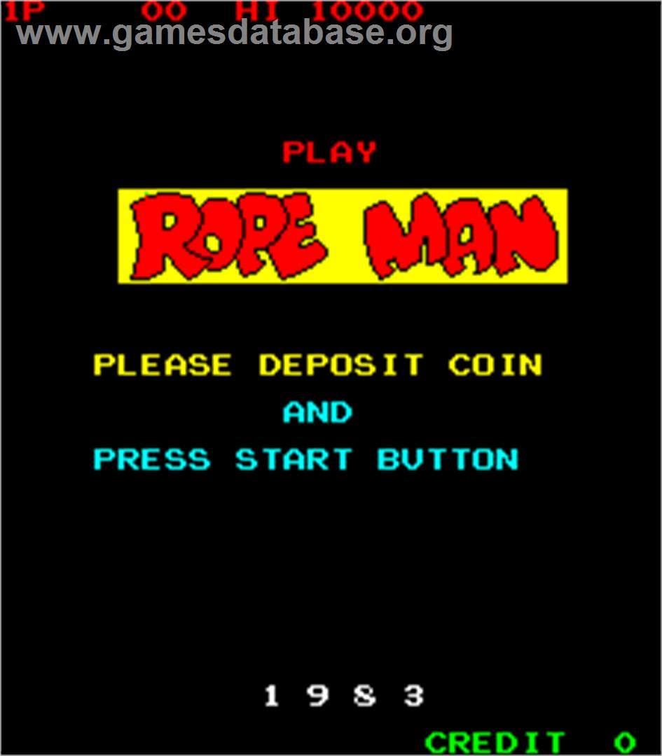 Ropeman - Arcade - Artwork - Title Screen