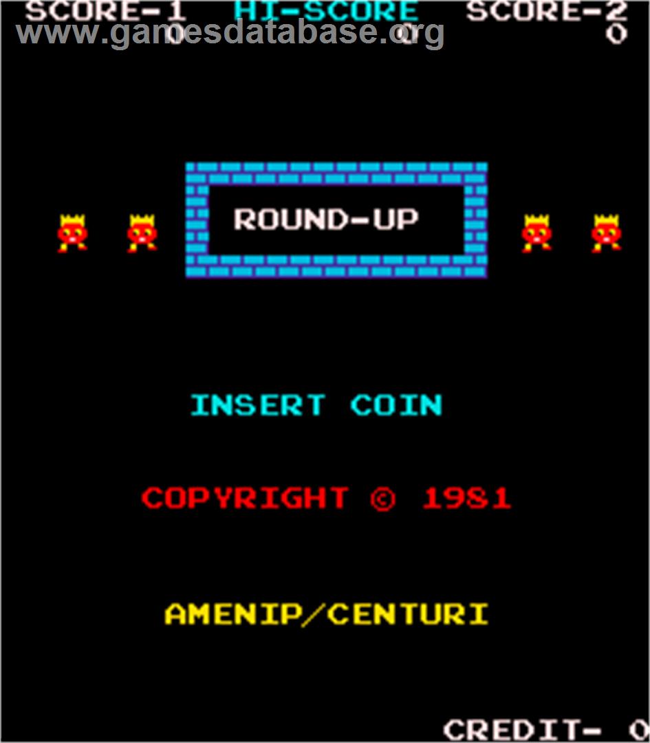 Round-Up - Arcade - Artwork - Title Screen
