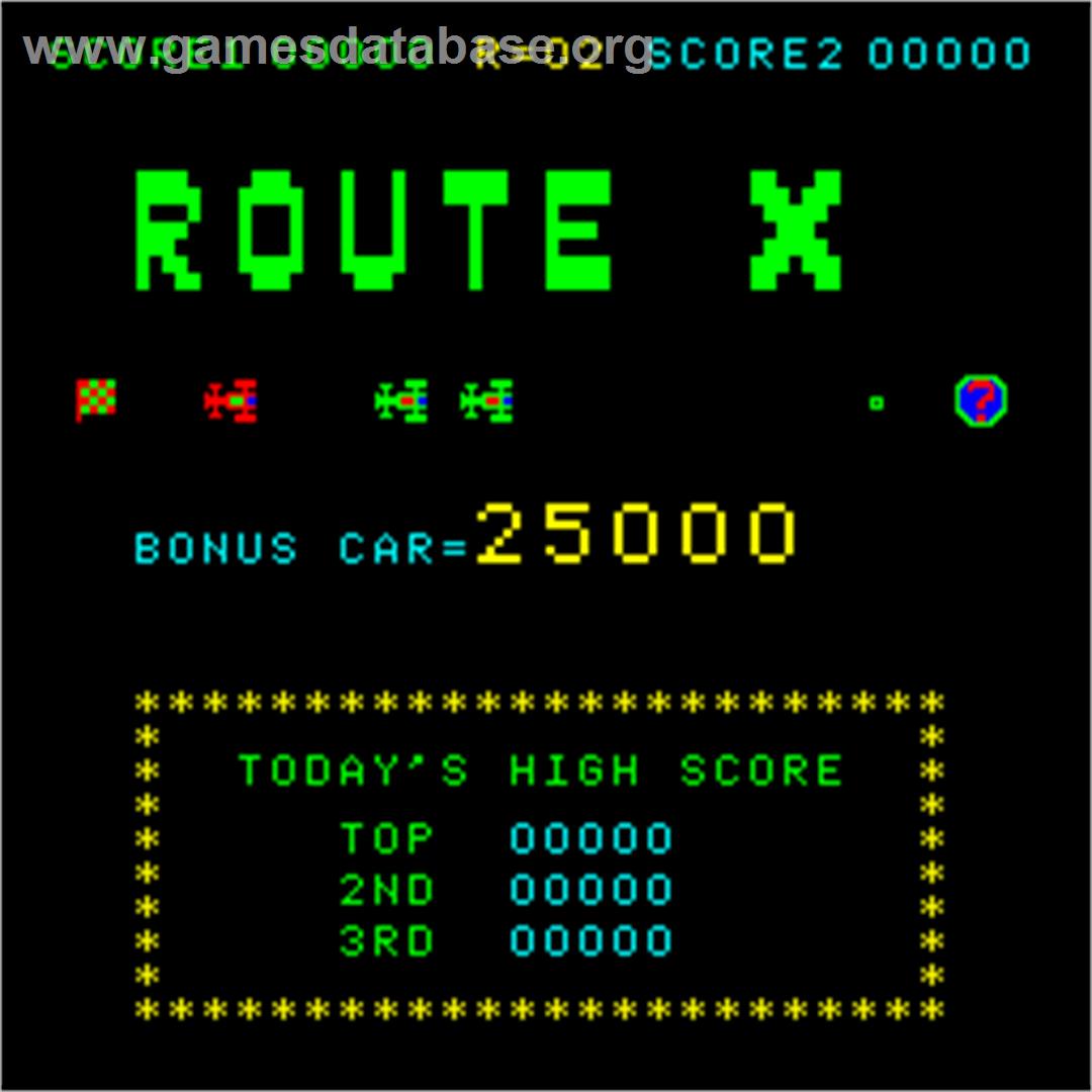 Route X - Arcade - Artwork - Title Screen