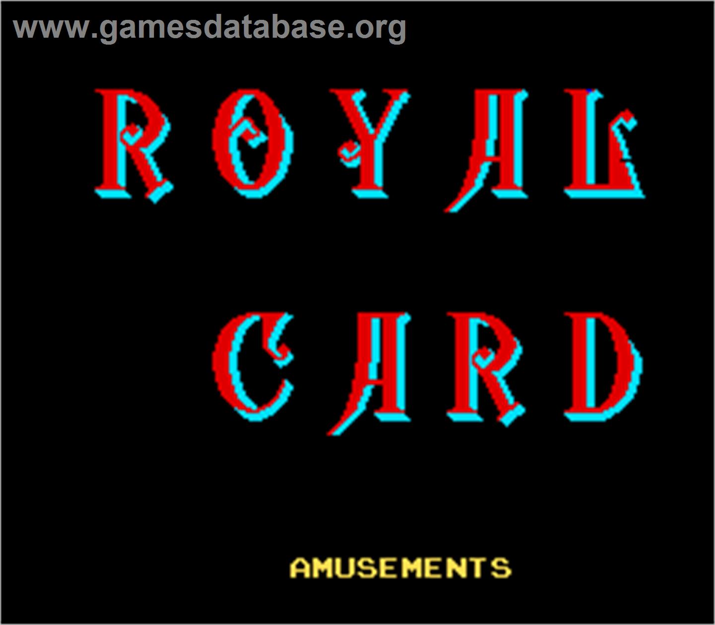 Royal Card - Arcade - Artwork - Title Screen