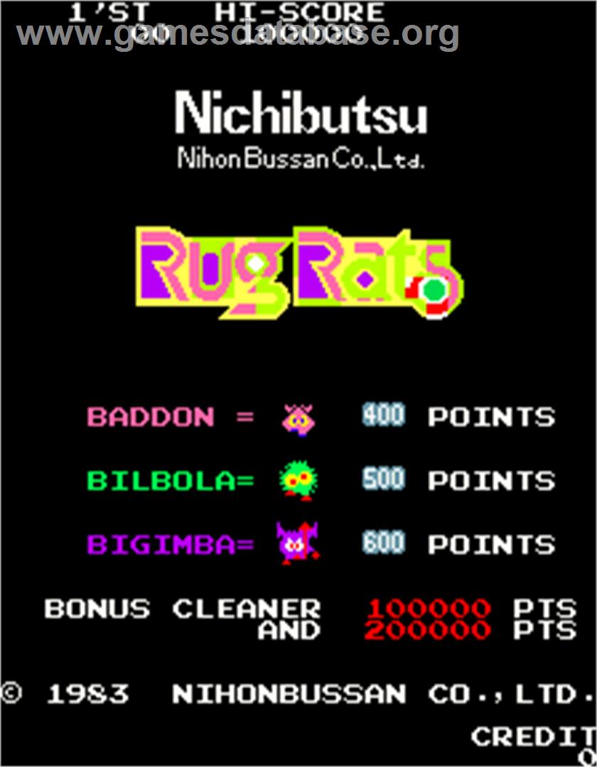 Rug Rats - Arcade - Artwork - Title Screen
