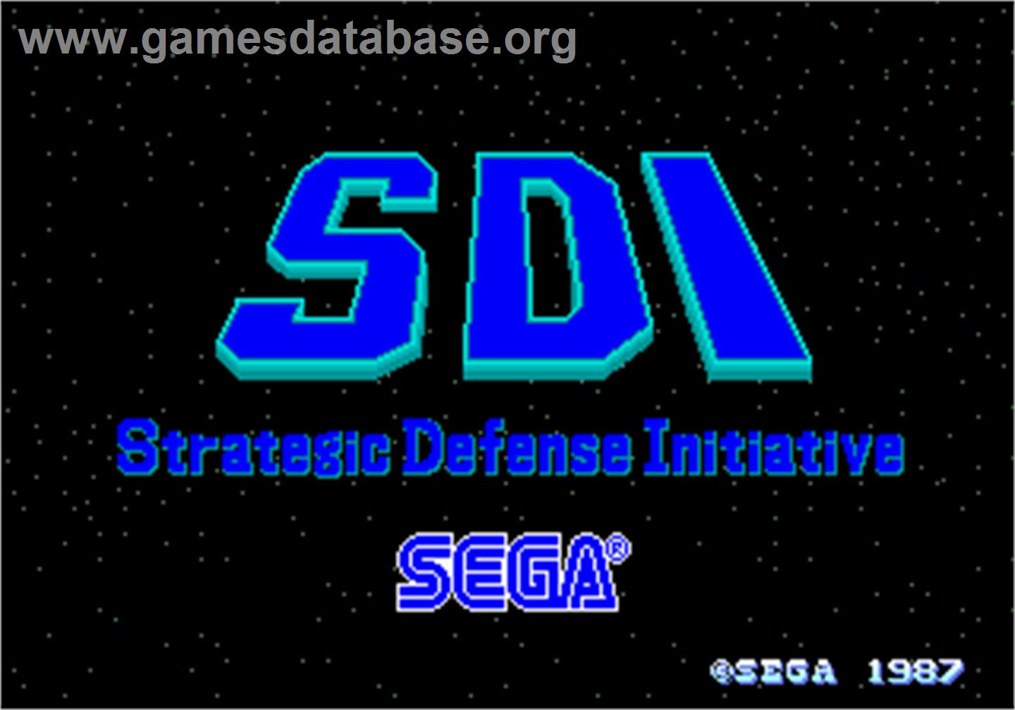 SDI - Strategic Defense Initiative - Arcade - Artwork - Title Screen